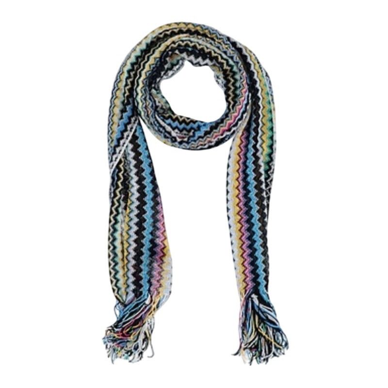 Missoni Missoni multicolored striped zigzag Scarf Size ONE SIZE - 1 Thumbnail