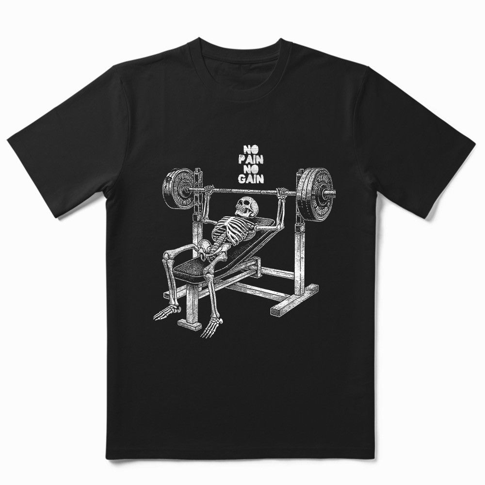 Japanese Brand Y2K Skeleton Body Building Print Gym Workout T-Shirt Size US L / EU 52-54 / 3 - 1 Thumbnail