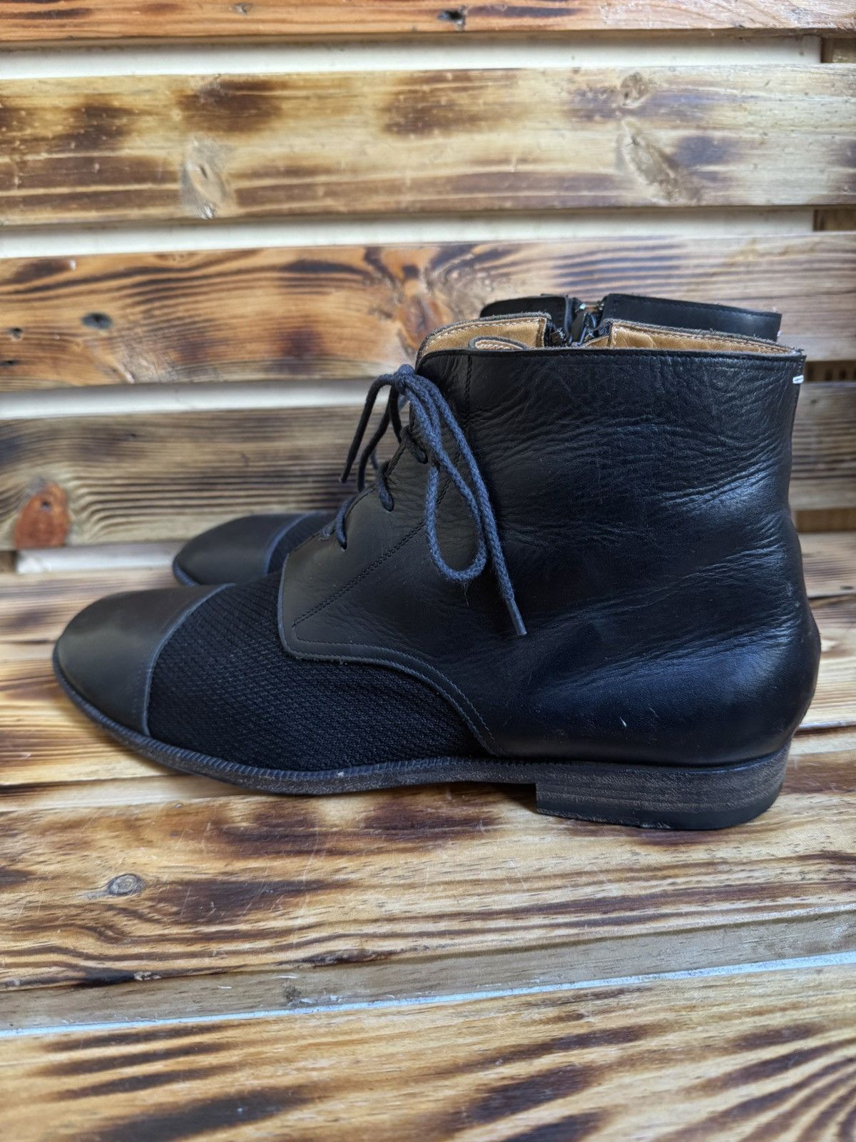Maison Margiela mesh lace up ankle boots Size US 9.5 / EU 42-43 - 11 Thumbnail