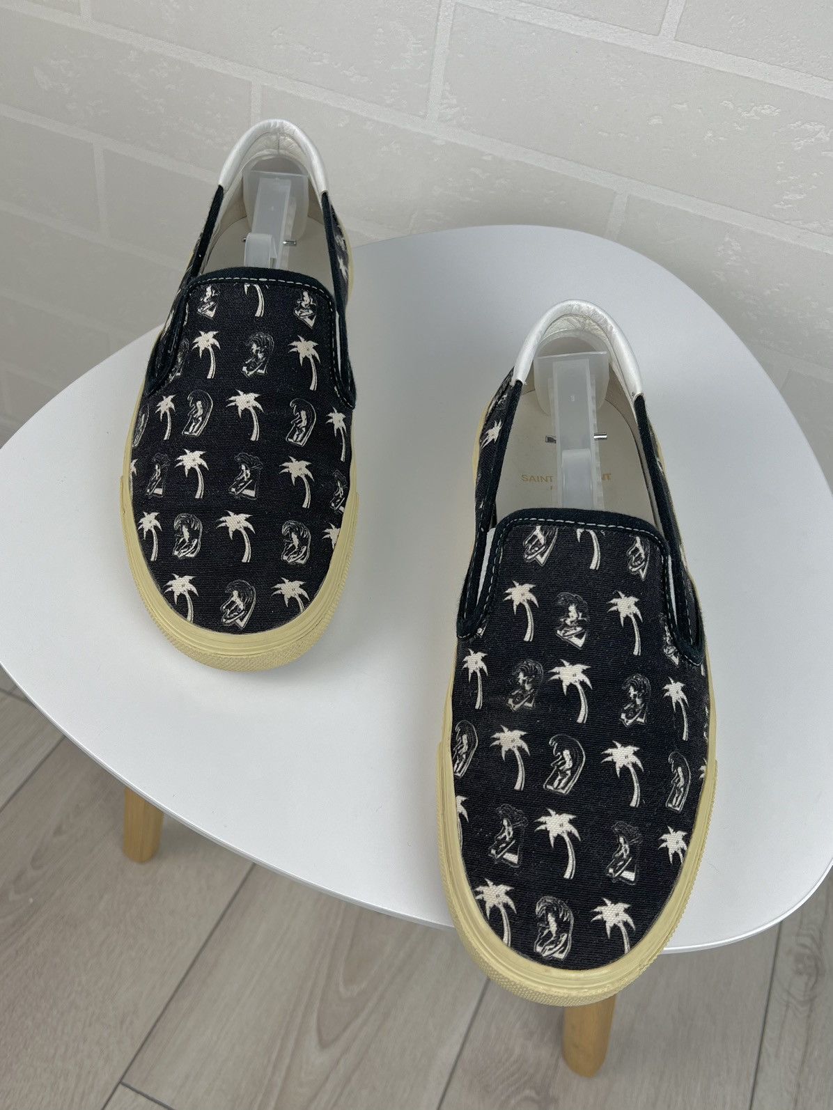Saint Laurent Paris SAINT LAURENT Shoes Slip Ons Trainers SLP PARIS Palm Tree Size US 8.5 / EU 41-42 - 4 Thumbnail