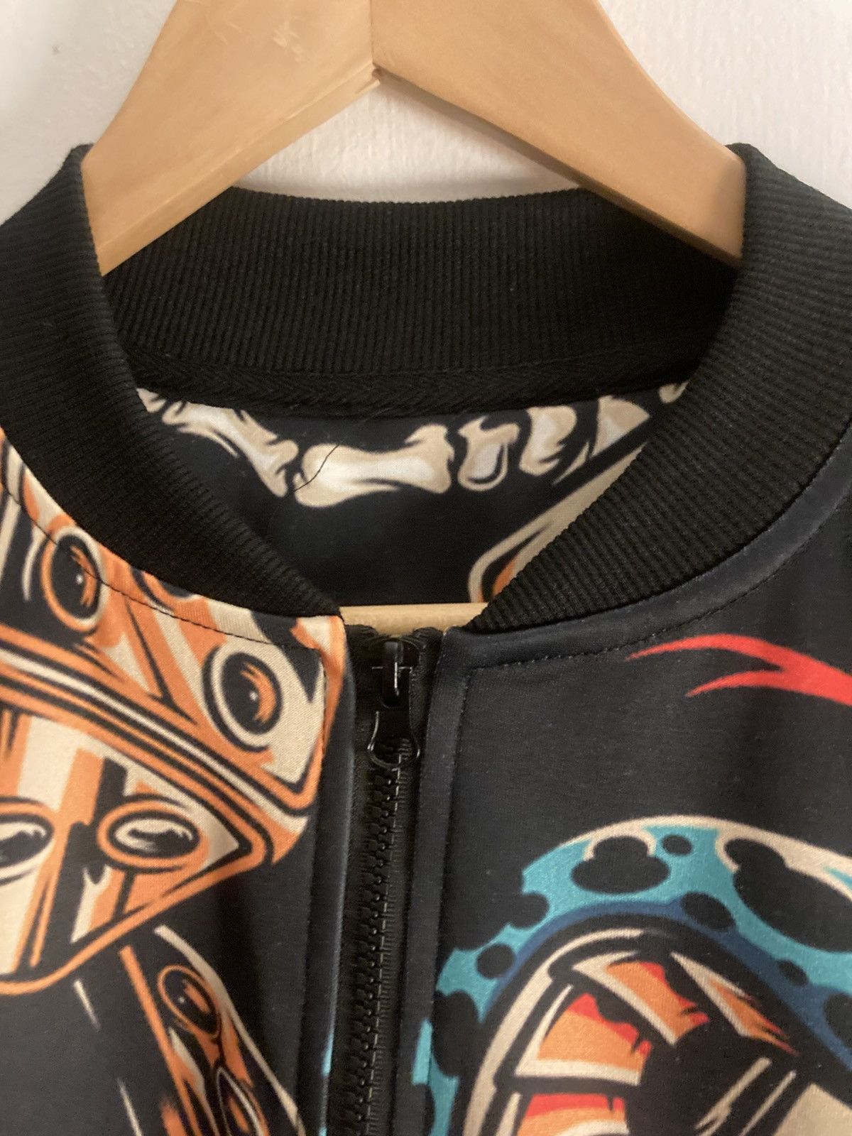 Other Black Skull Tattoo Graphic Bomber Jacket Size US L / EU 52-54 / 3 - 3 Thumbnail