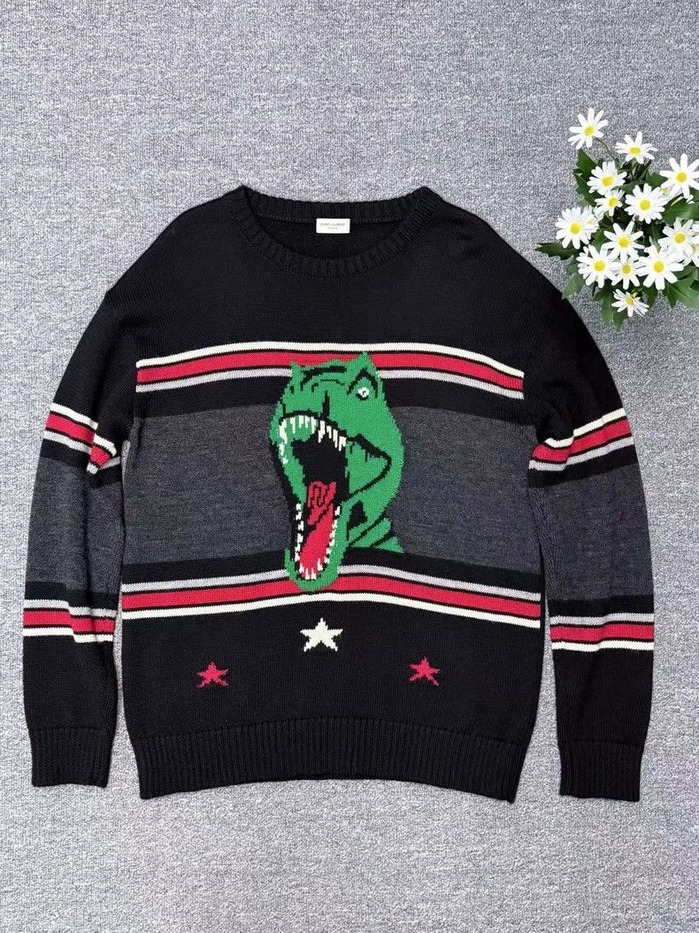 Yves Saint Laurent Saint Laurent T-Rex Sweater 2502-Nextarrow Size US M / EU 48-50 / 2 - 1 Thumbnail