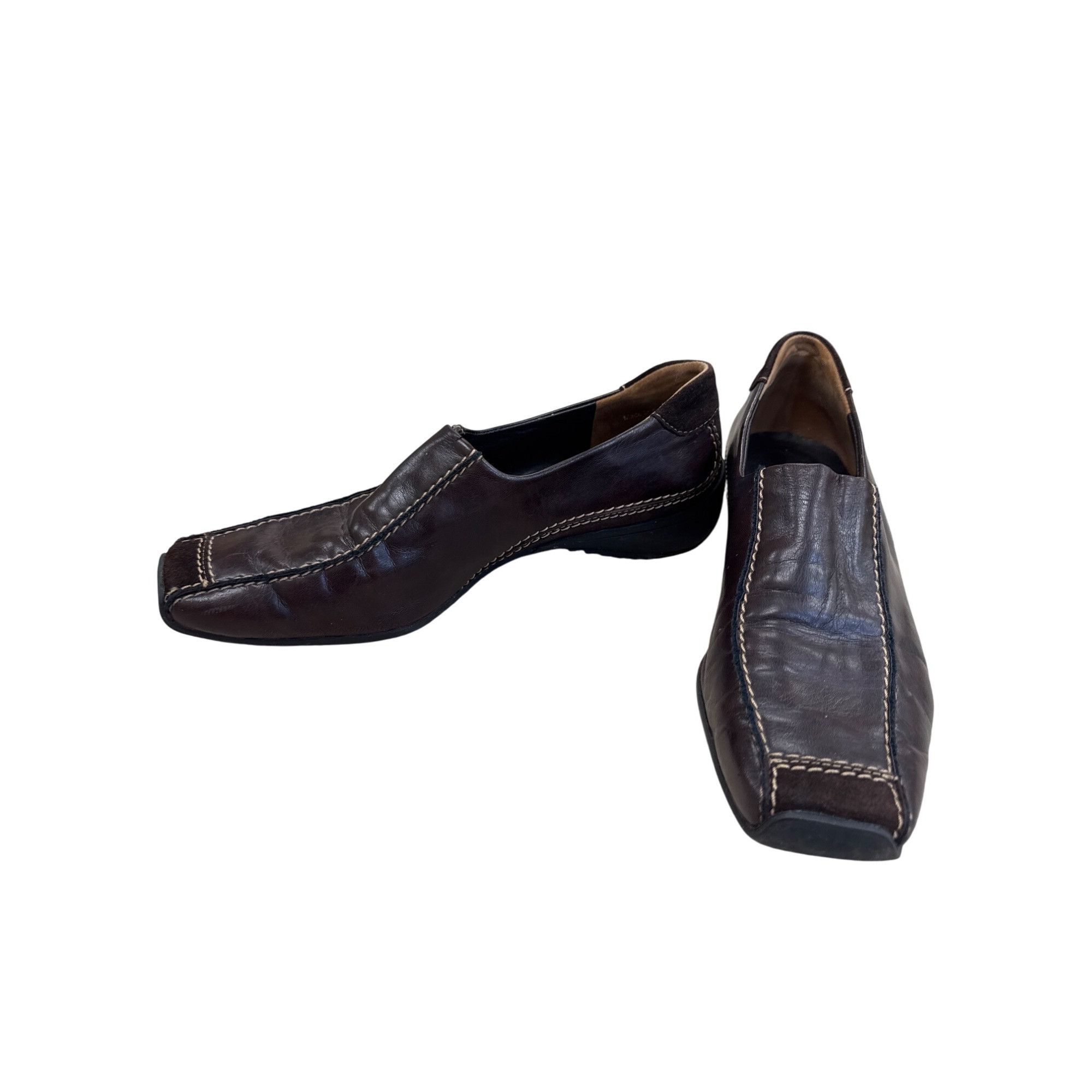 Other Paul Green Munchen Womens Brown Leather Slip-On Loafers Size Size US 6 / IT 36 - 2 Thumbnail