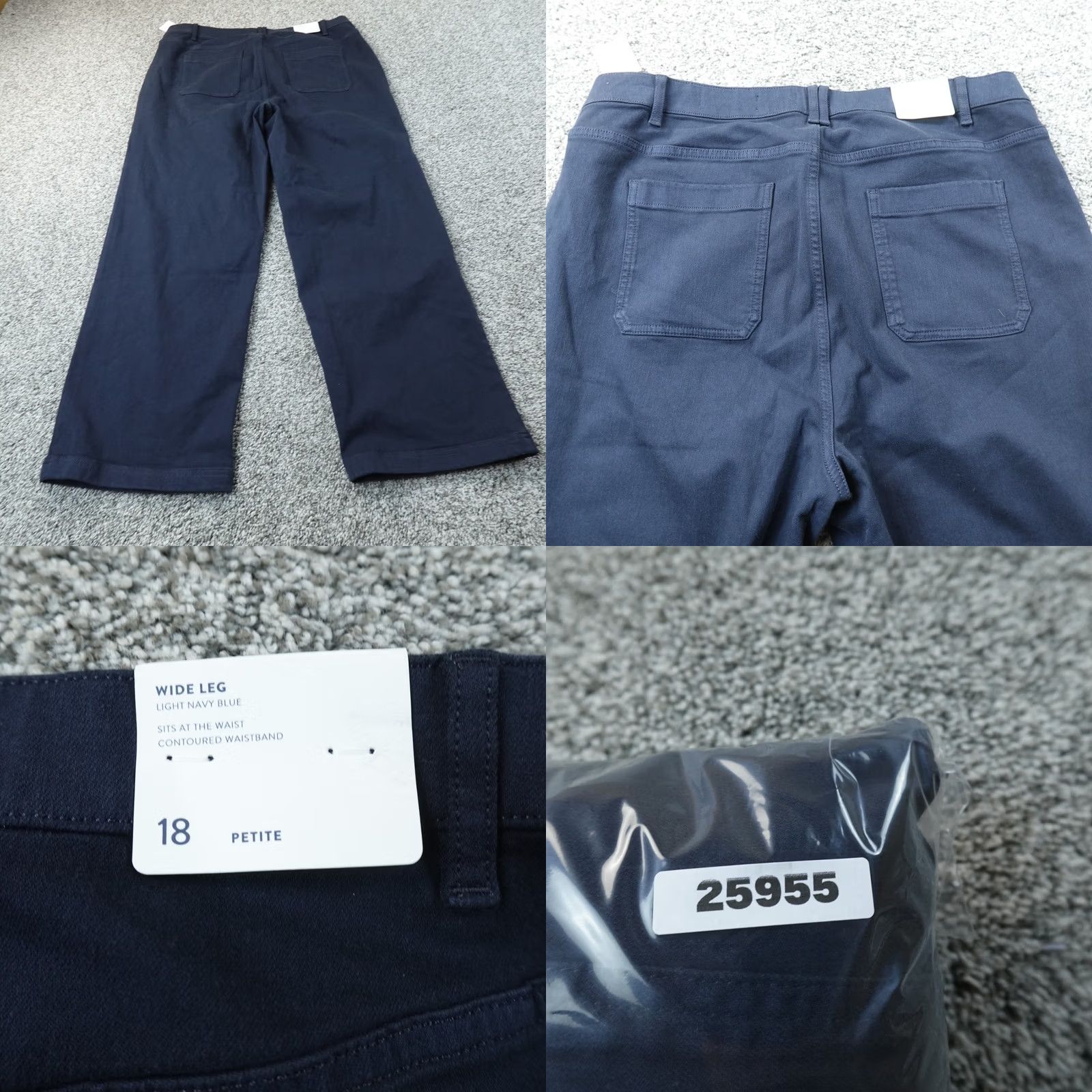 J. Jill J. Jill Jeans Womens 18P Denim High Rise Wide-Leg Baggy Stretch Jeans Blue - 5-Pocket Modern Classic Size 40" / US 18 - 9 Thumbnail