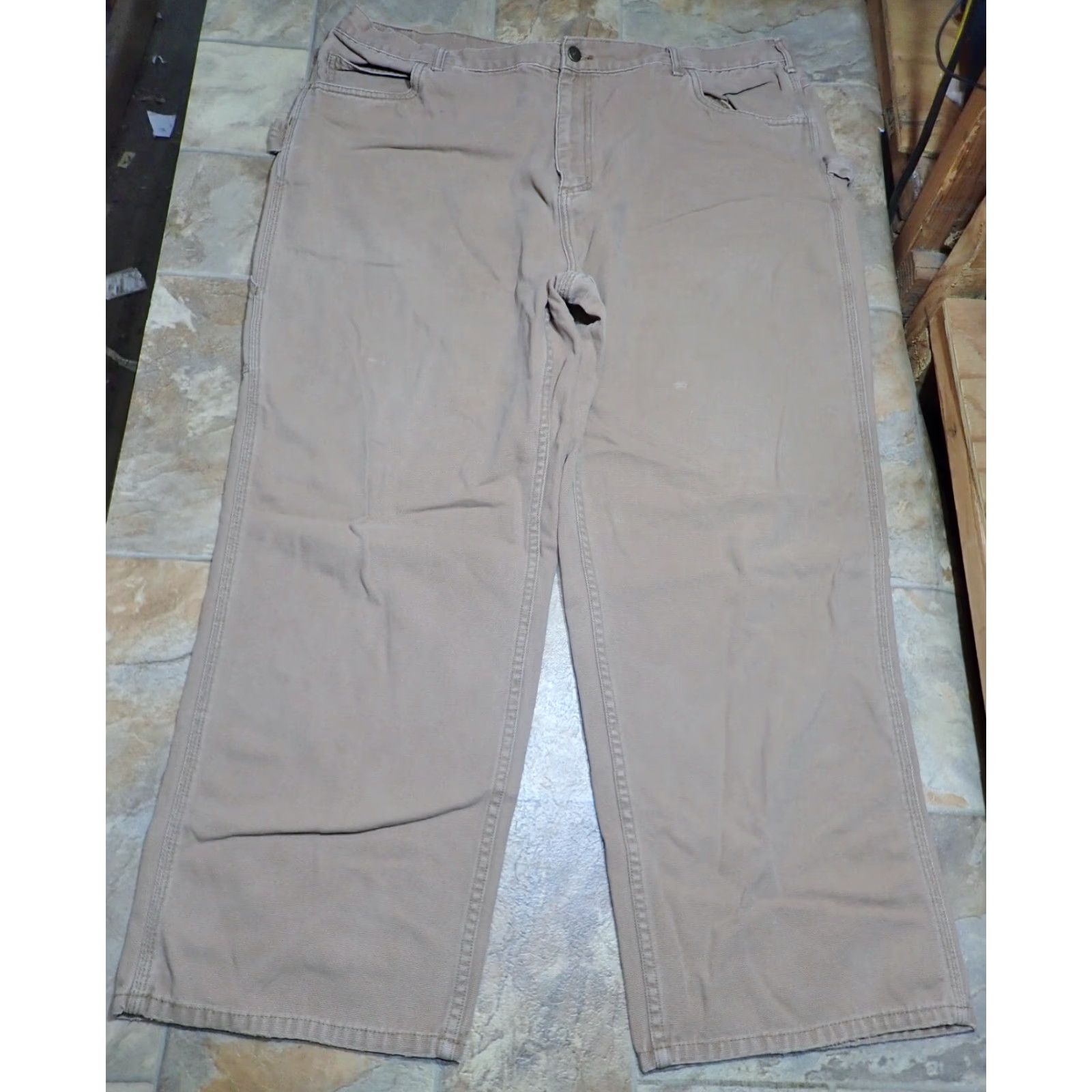 Carhartt VINTAGE WearGuard 211 Carpenter Jeans Work Pants Brown Canvas 42x27 Adult Mens 2000s Size US 42 / EU 58 - 3 Thumbnail