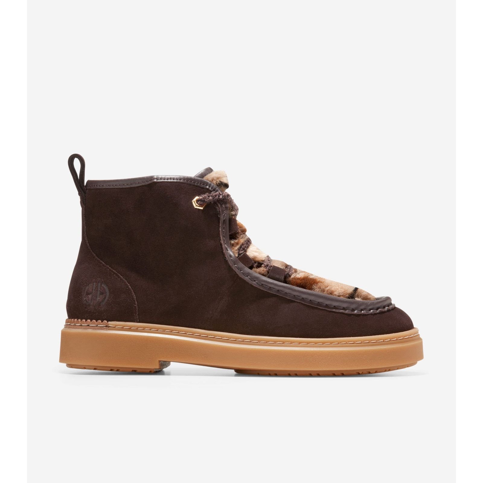 Cole Haan COLE HAAN WOMEN'S 6 DARK CHOCOLATE PLAID SUMMIT CHUKKA BOOT Size US 6 / IT 36 - 6 Thumbnail