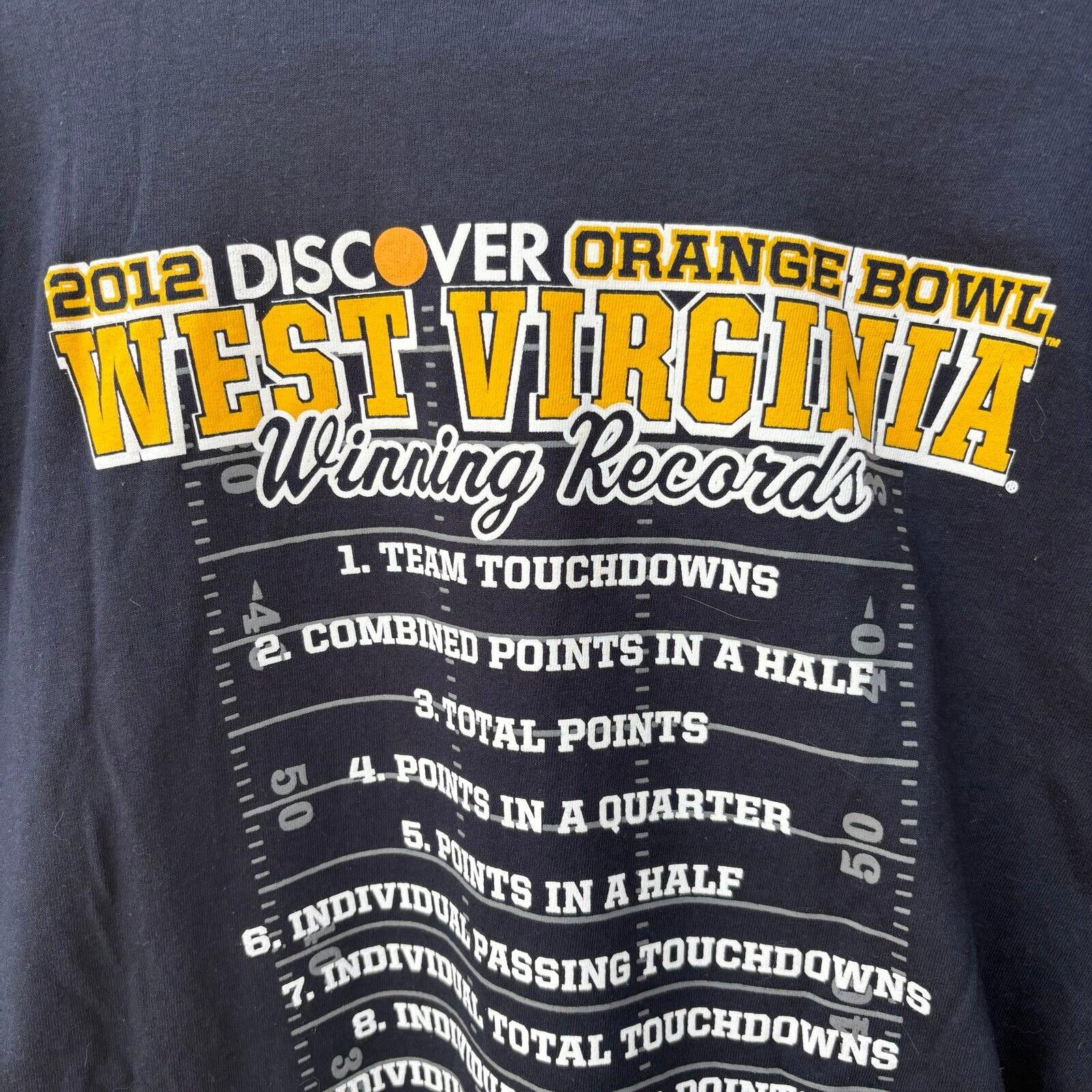 Champion Vintage West Virginia 2012 football tee Size US L / EU 52-54 / 3 - 4 Thumbnail