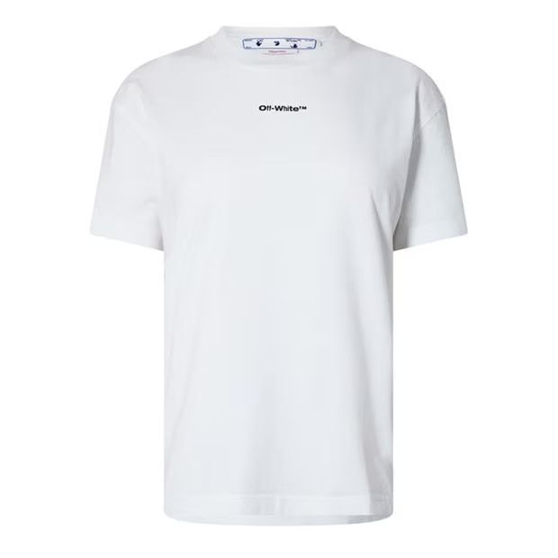 Off-White o1g2r1mq1224 Logo T-Shirts in White & Black Size S / US 4 / IT 40 - 1 Thumbnail