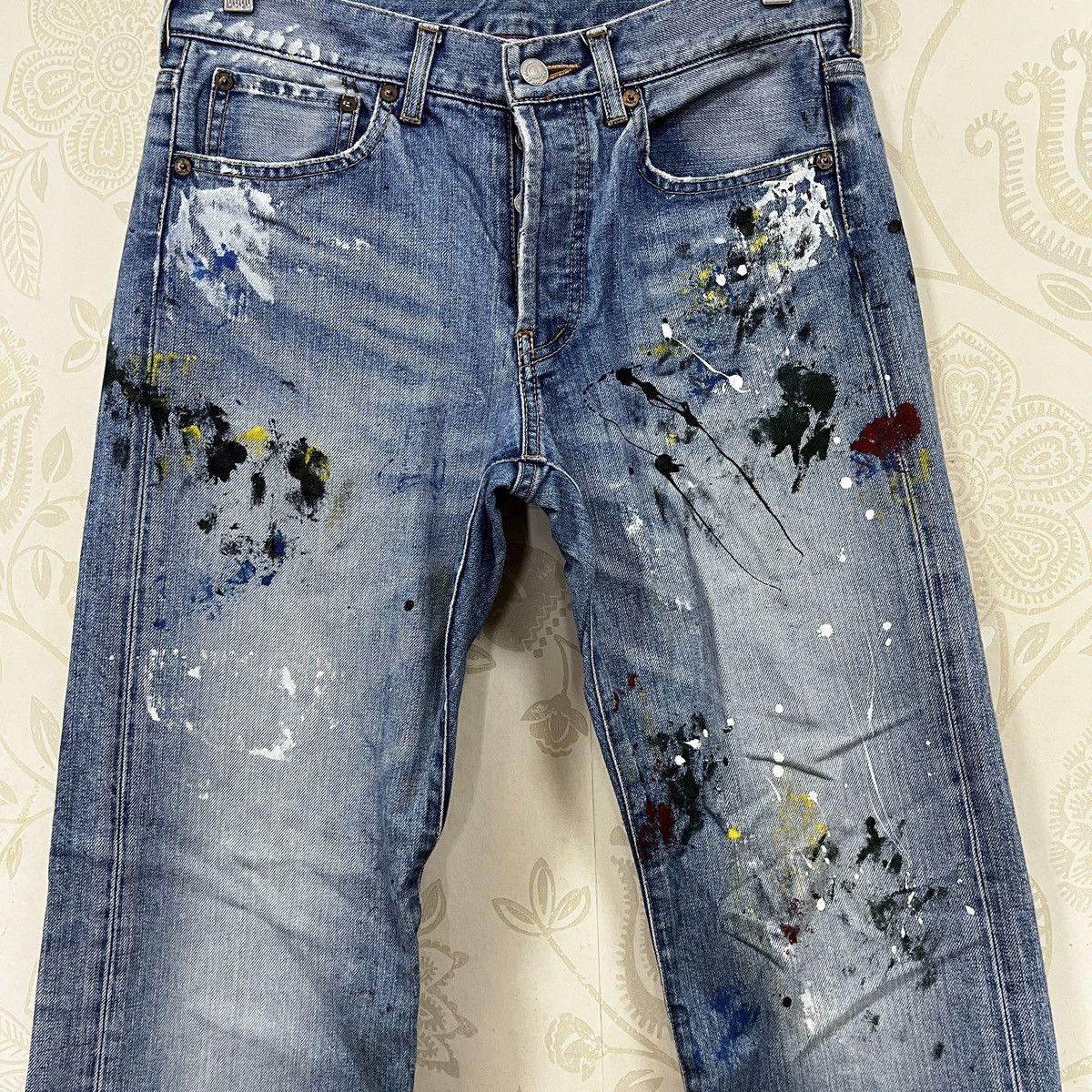 If Six Was Nine Painters Arts Soul Of Freedom Denim Japan Jeans Size US 30 / EU 46 - 8 Thumbnail