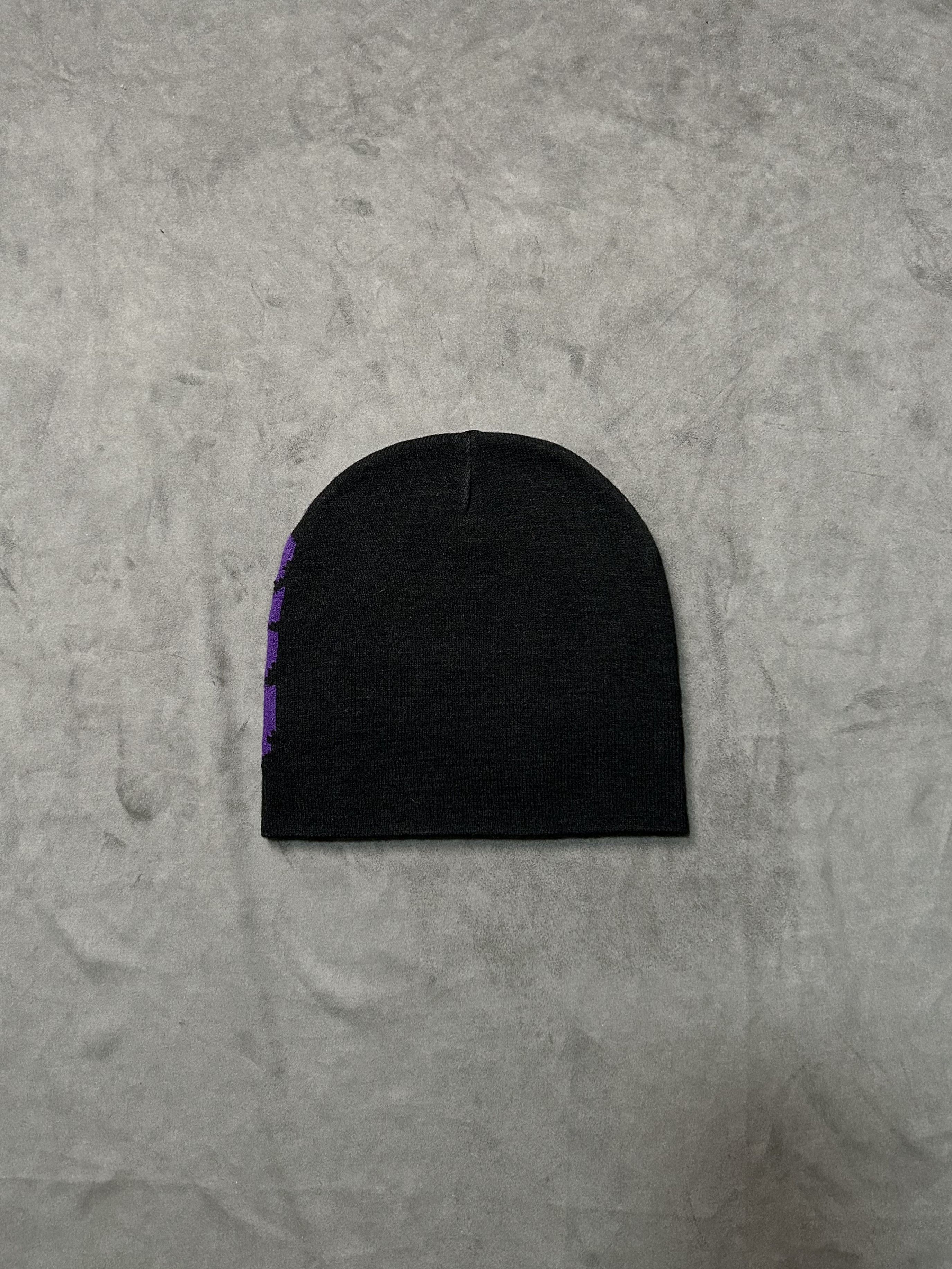 Japanese Brand Rare Just Move Graphic No Cuff Knit Cap Beanie Black Hat OS Size ONE SIZE - 4 Thumbnail