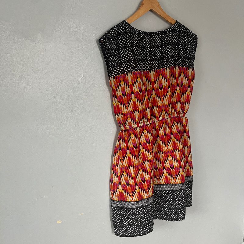 Designer BeBop Women's Multicolored Pattern Casual Dress Medium Size M / US 6-8 / IT 42-44 - 2 Thumbnail
