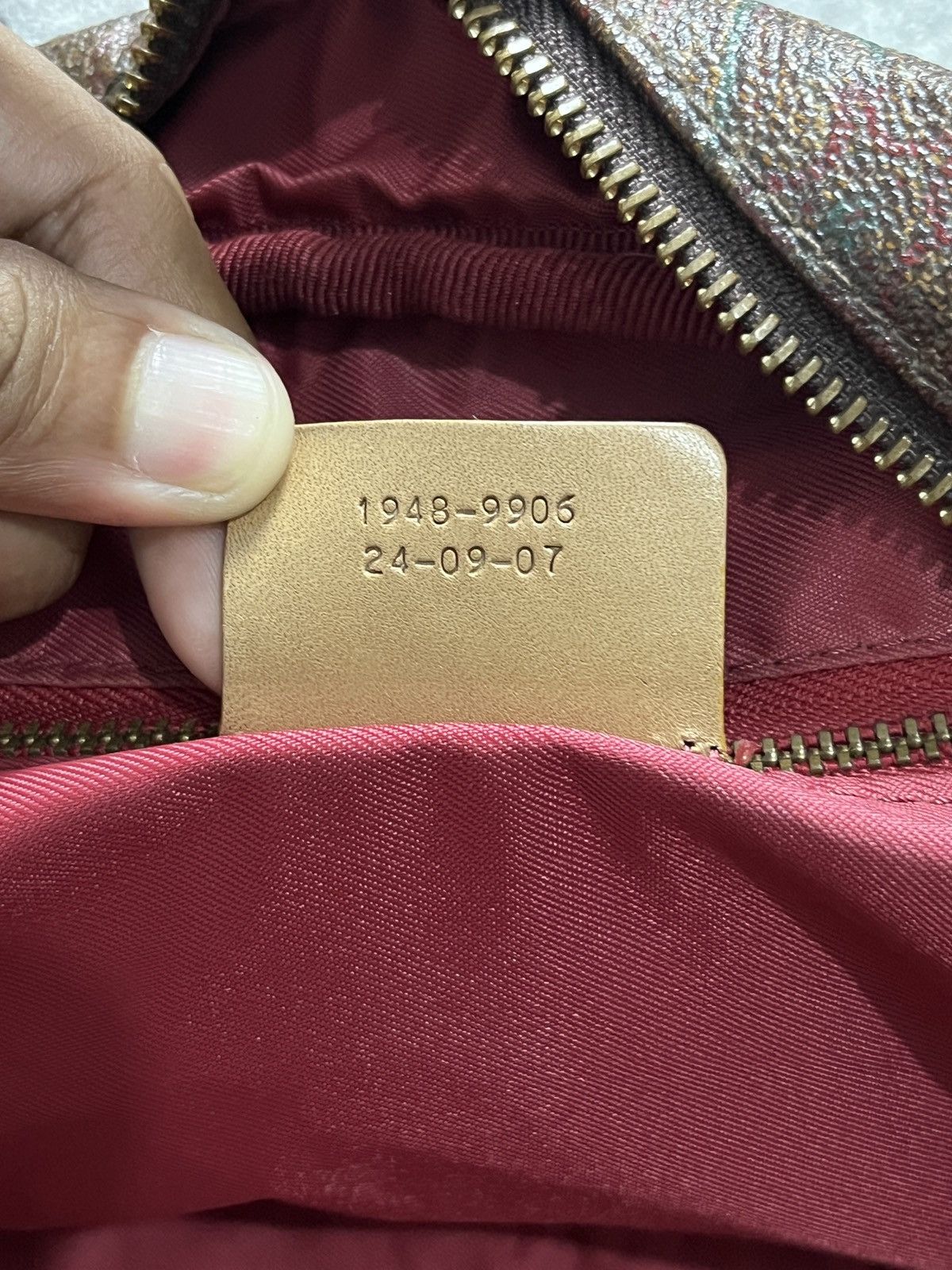 Etro Etro burgundy pasley handbag Size ONE SIZE - 10 Thumbnail