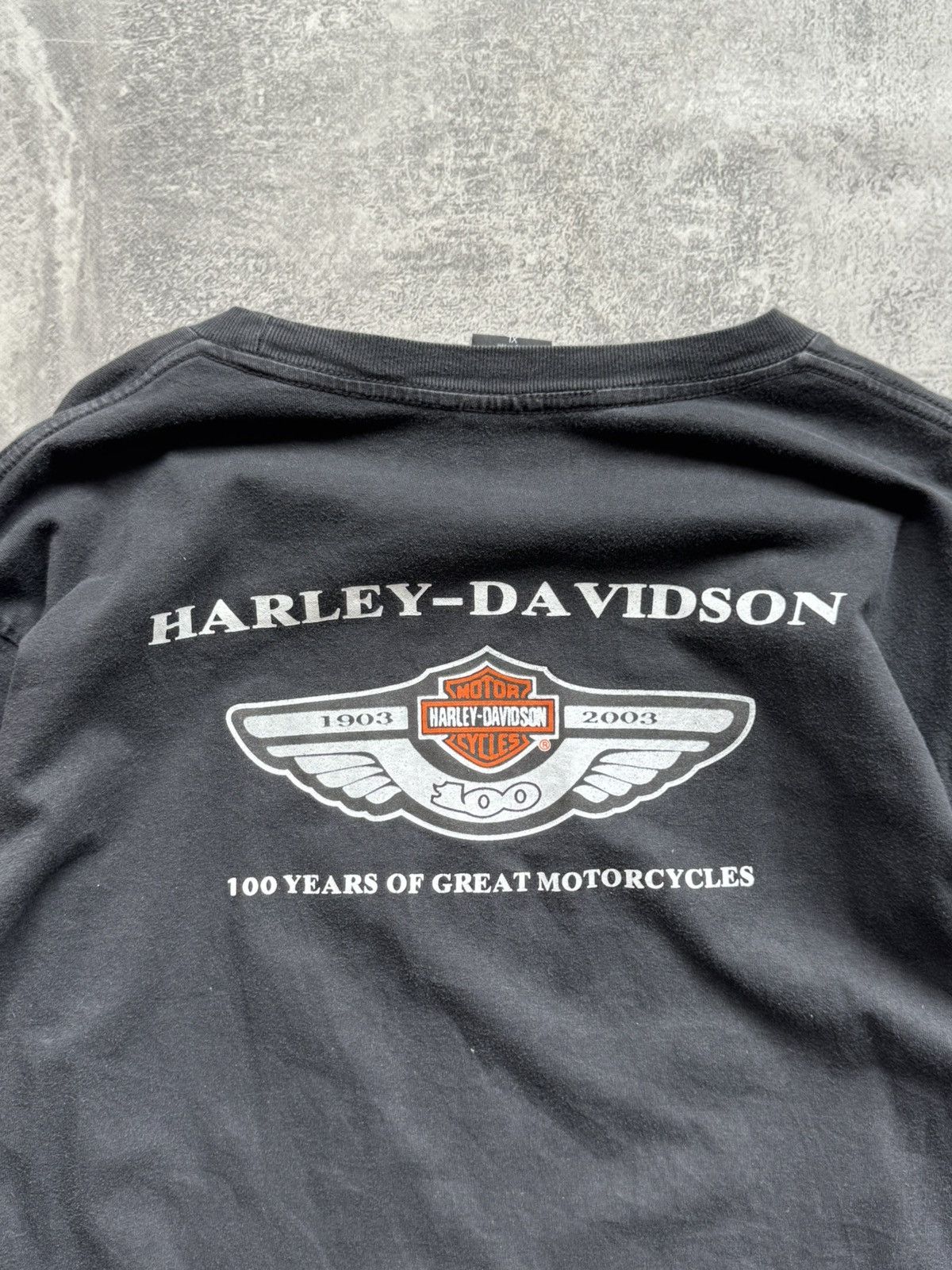 Harley Davidson Vintage Harley Davidson 100 Years Long Sleeve Single Stitch Size US L / EU 52-54 / 3 - 6 Thumbnail