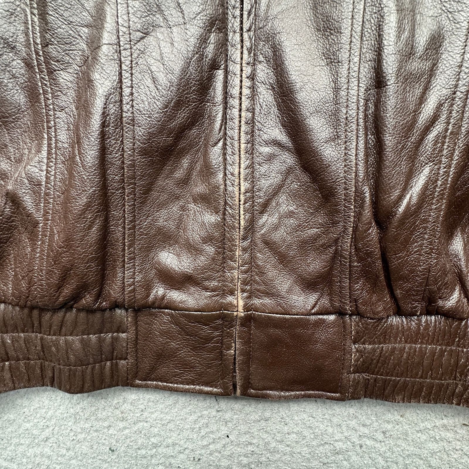 Wilsons Leather Wilsons Thinsulate Zip Jacket Mens Large Lined Brown Size US L / EU 52-54 / 3 - 8 Thumbnail