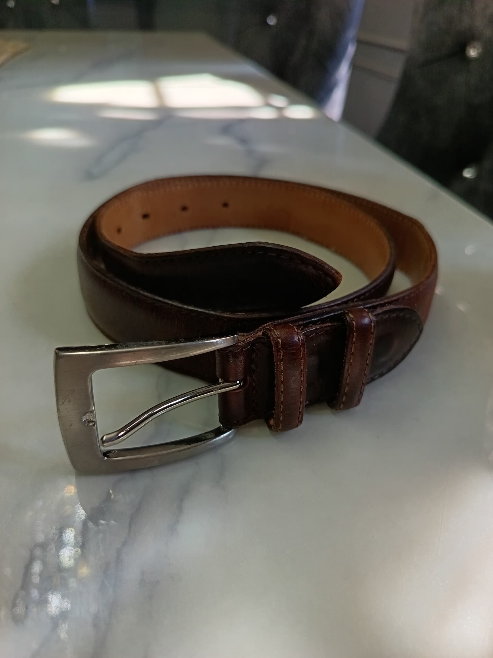 ABAHOUSE × Japanese Brand × Leather ABAHOUSE leather belt max size 31 inc Size 32 - 5 Thumbnail
