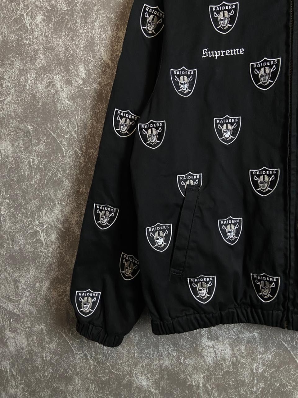 47 Brand × NFL × Supreme Supreme SS19 x NFL x Raiders x 47 Embroidered Jacket Size US M / EU 48-50 / 2 - 2 Thumbnail