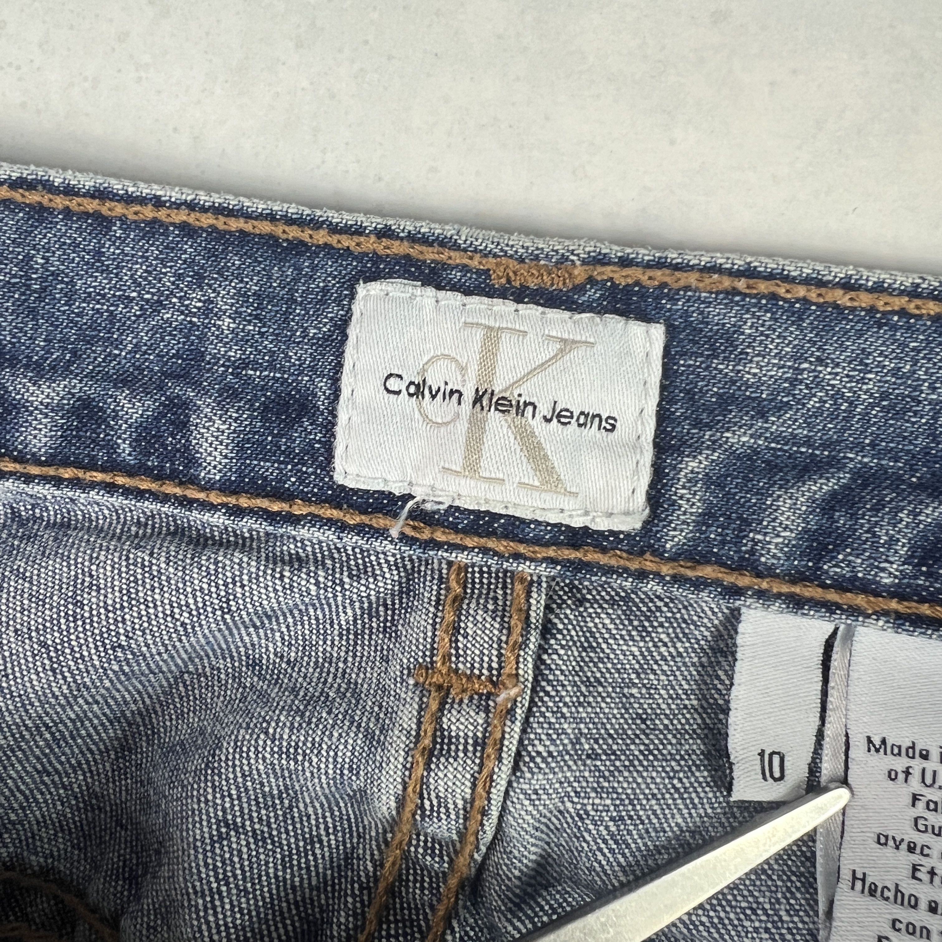 Calvin Klein VTG Calvin Klein Jeans Mid Rise Boot Cut Blue Faded Denim Size 32" / US 10 / IT 46 - 9 Thumbnail