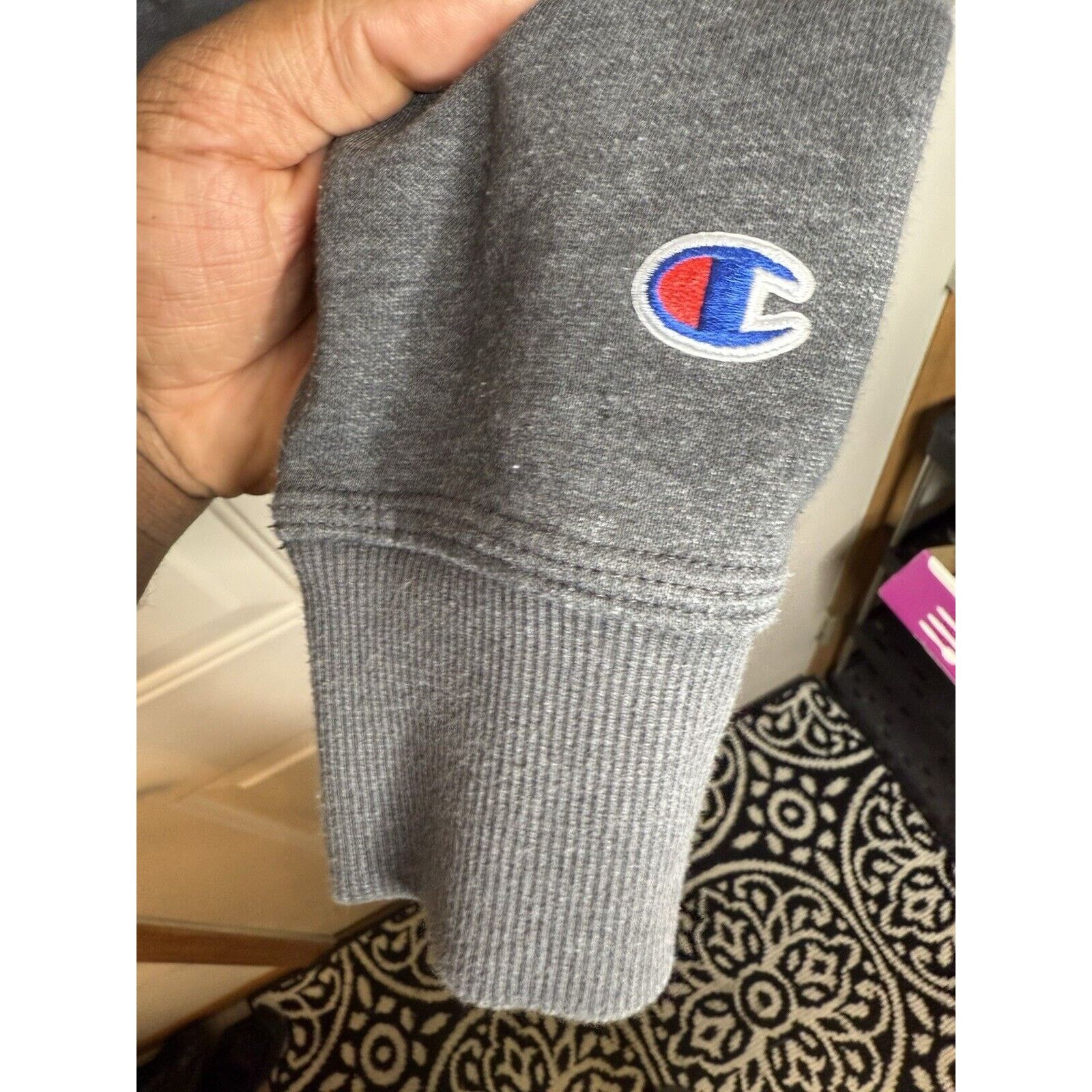 Champion Champion Gray Hoodie Pullover Sweatshirt Gray Men’s Small Size US S / EU 44-46 / 1 - 4 Thumbnail