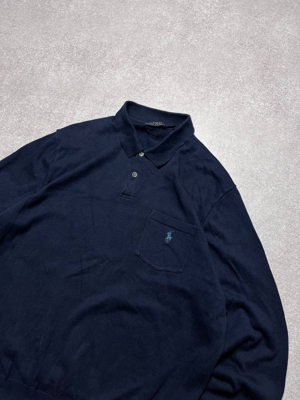 Polo Ralph Lauren × Vintage Vintage Polo Ralph Lauren Knit Rugby Shirt L Size US L / EU 52-54 / 3 - 2 Thumbnail