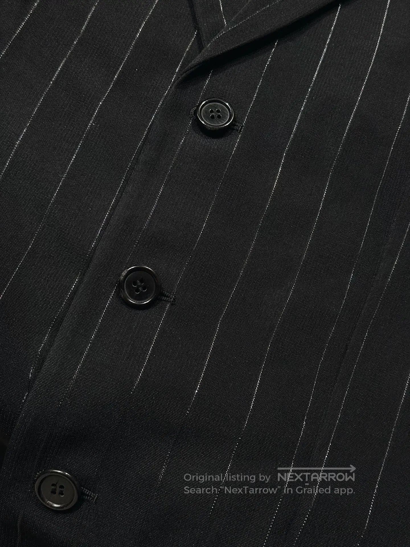 Saint Laurent Paris Saint Laurent Black Pinstriped Blazer. Size US S / EU 44-46 / 1 - 5 Thumbnail