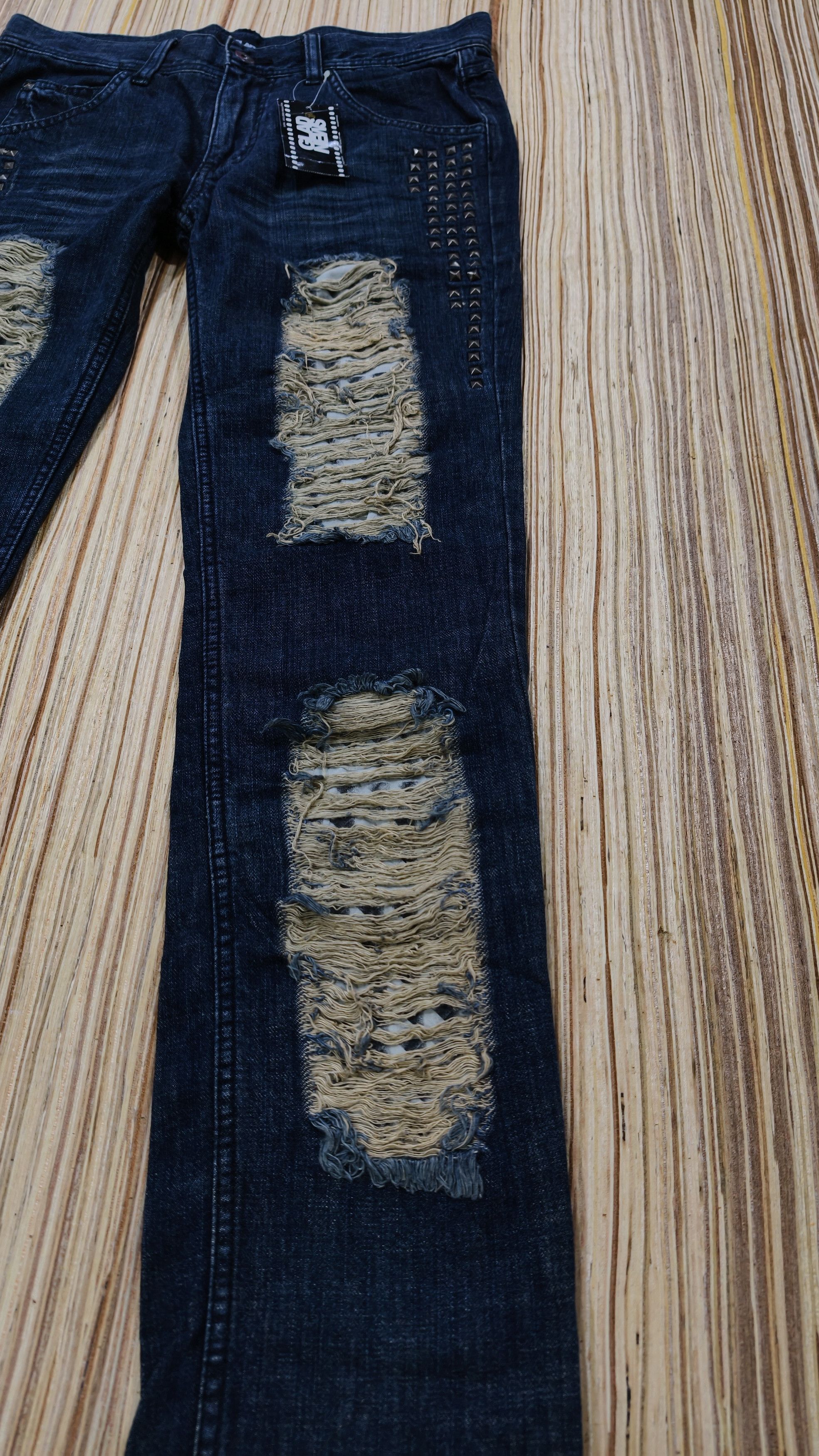 glad news punk style jeans