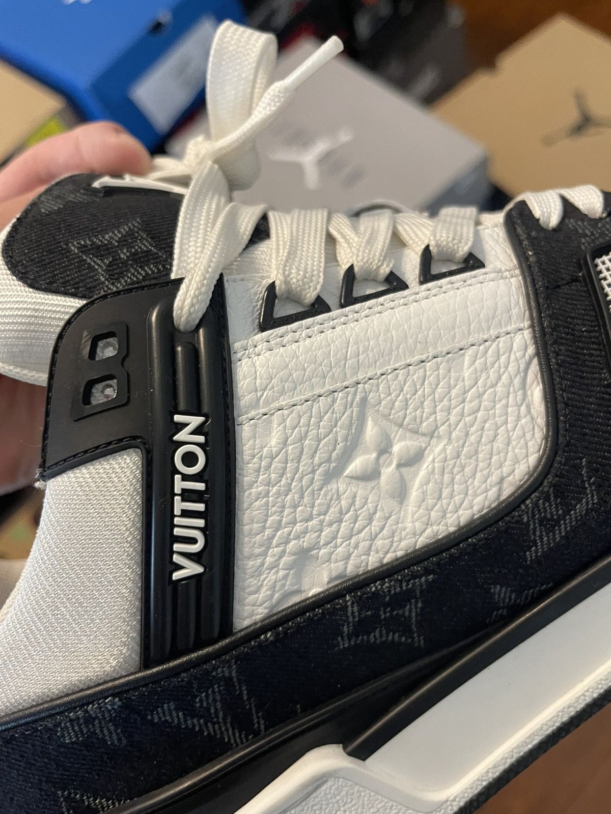Louis Vuitton LV Trainer Size 10 LV (11.5-12US) SUPER CLEAN OG ALL Size US 11.5 / EU 44-45 - 9 Thumbnail