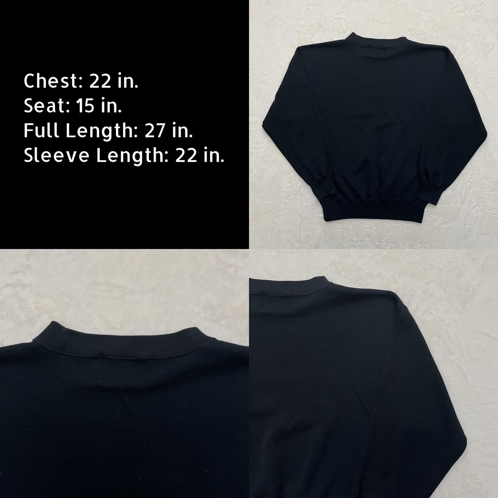 Guess VINTAGE Guess Sweatshirt Mens M Black Embroidered Crewneck Pullover Sweatshirt Size US M / EU 48-50 / 2 - 8 Thumbnail