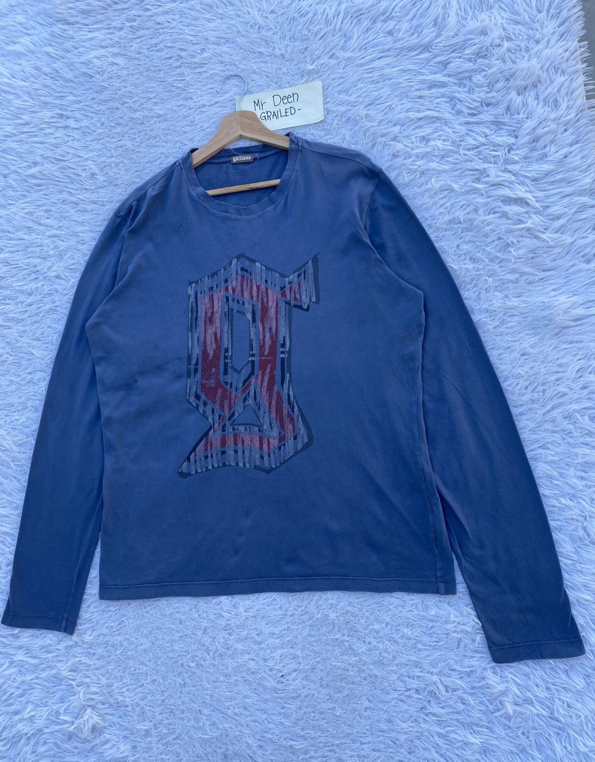 John Galliano Rare Vintage John Galliano Big Logo Printed Longsleeve Tee Size US L / EU 52-54 / 3 - 3 Thumbnail