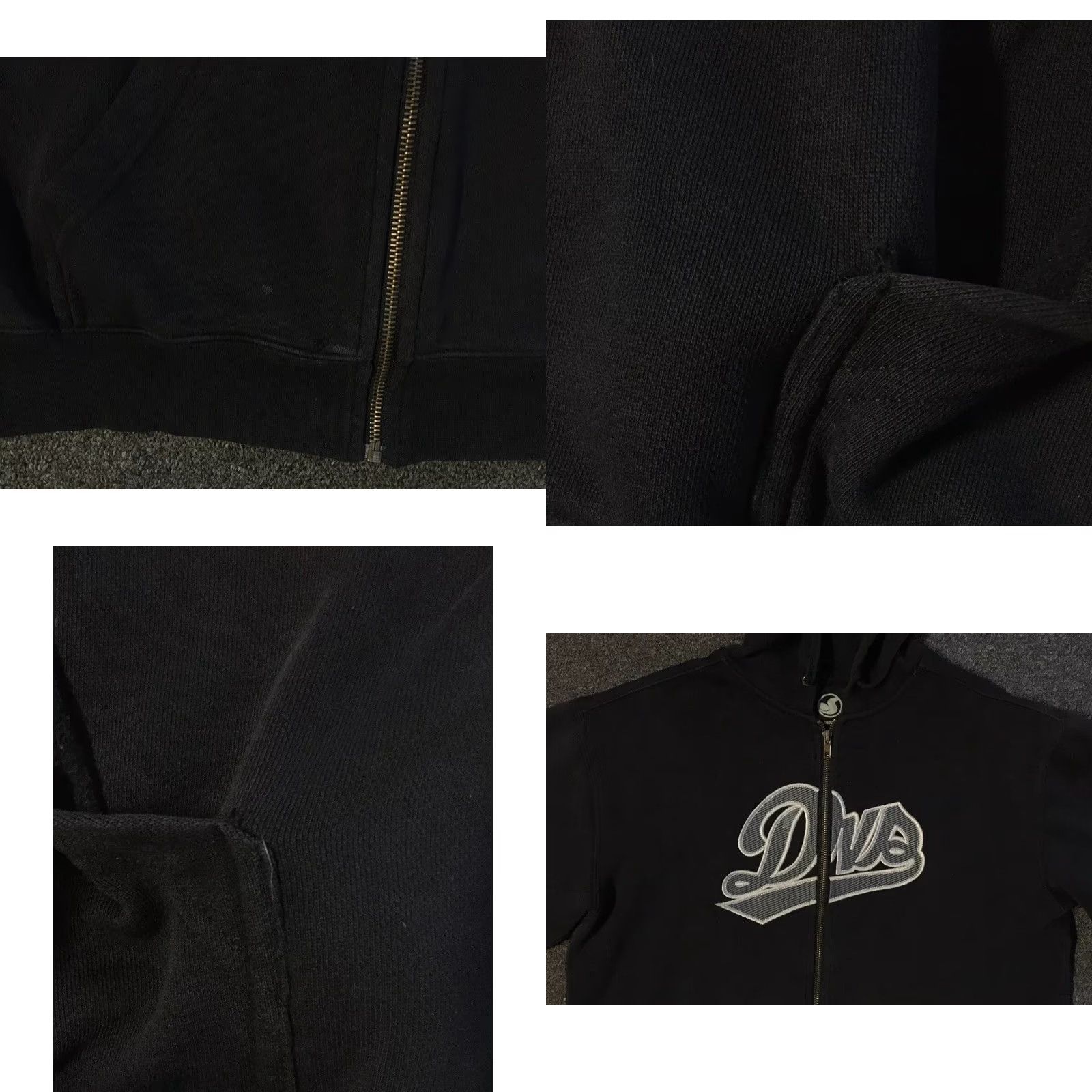 Quiksilver Vtg DVS Faded Distress Zip Hoodie S Skate Surf Grunge Punk Adio Matix Es 90s Y2K Hoodie Zip Men S Black 90s Grunge Punk Skateboard Fans Mens Size US S / EU 44-46 / 1 - 8 Thumbnail