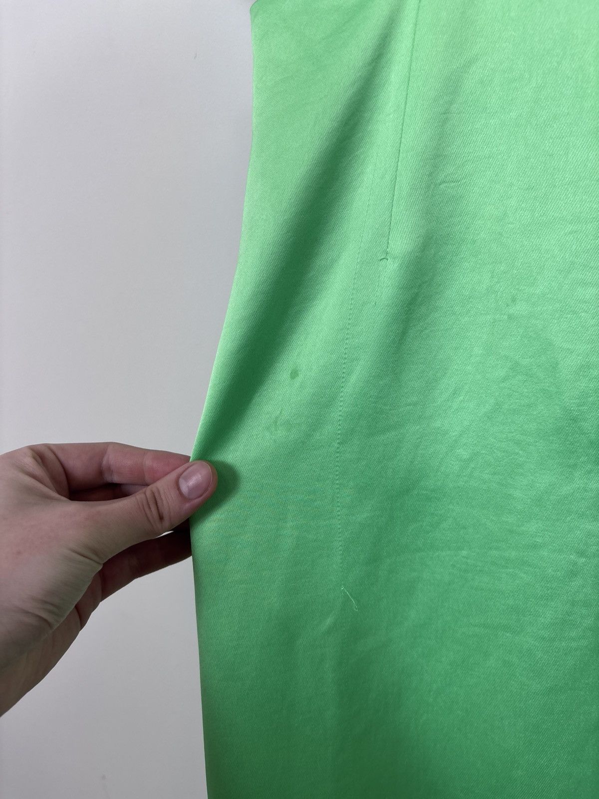 Sandro Sandro Paris E24Neon Vert Fluo NWT Green Cutout Midi Dress Size S / US 4 / IT 40 - 21 Thumbnail