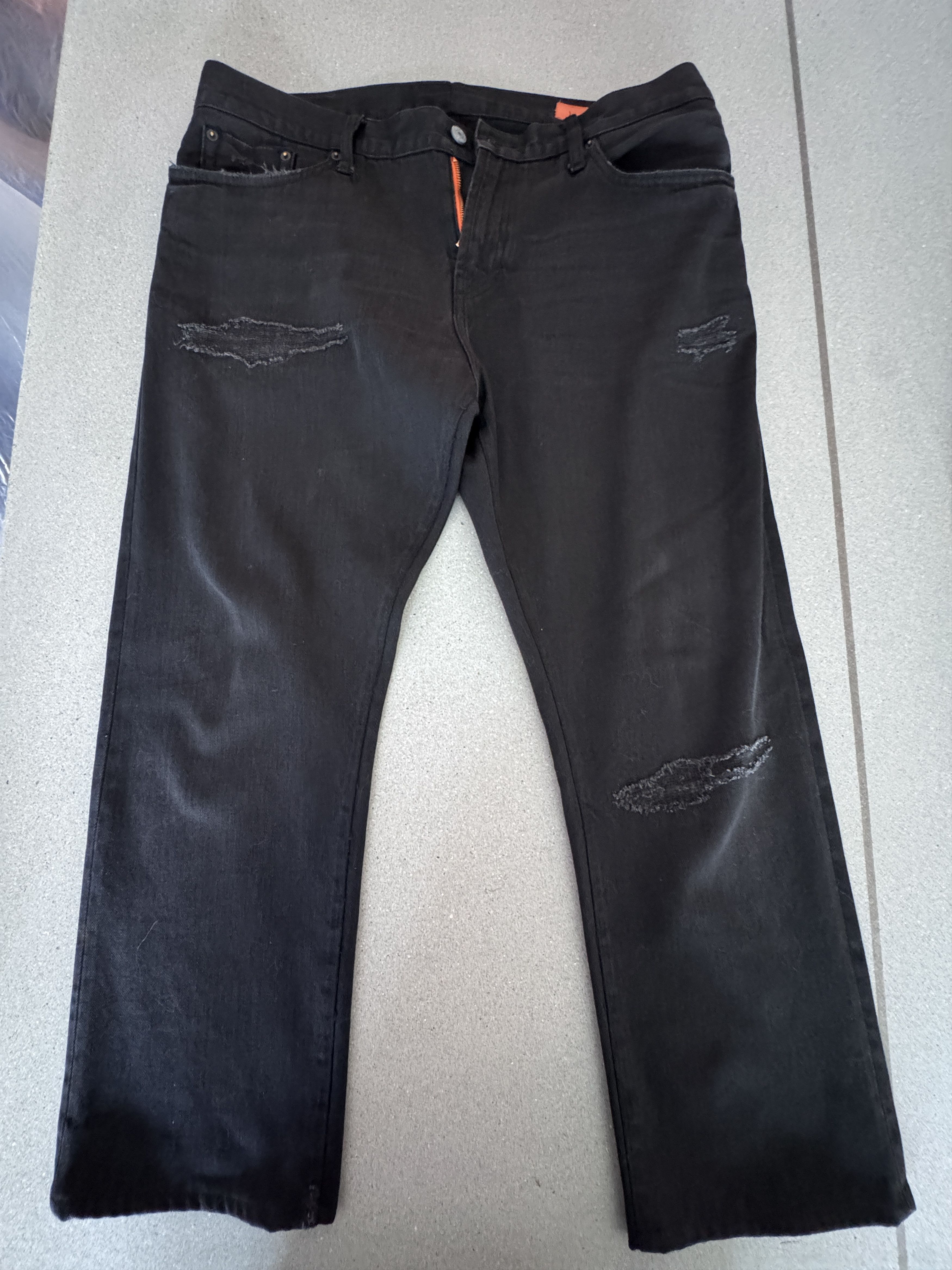 Jean Shop 'Mick' black jeans with custom detailing Size US 38 / EU 54 - 1 Thumbnail