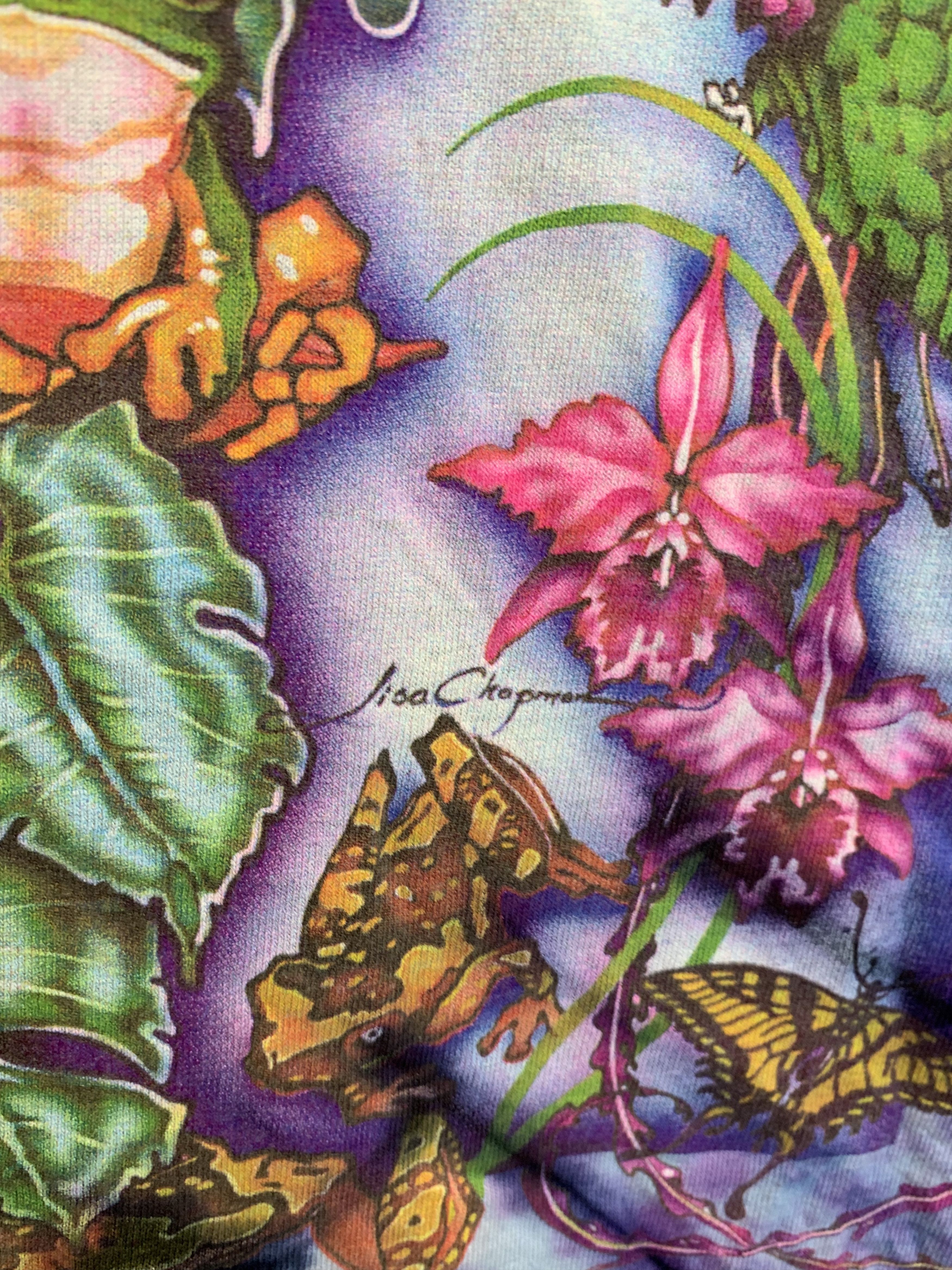 Vintage *RARE* Vintage Rainforest Nature Single Stitch Tie Dye Shirt Size US L / EU 52-54 / 3 - 8 Thumbnail