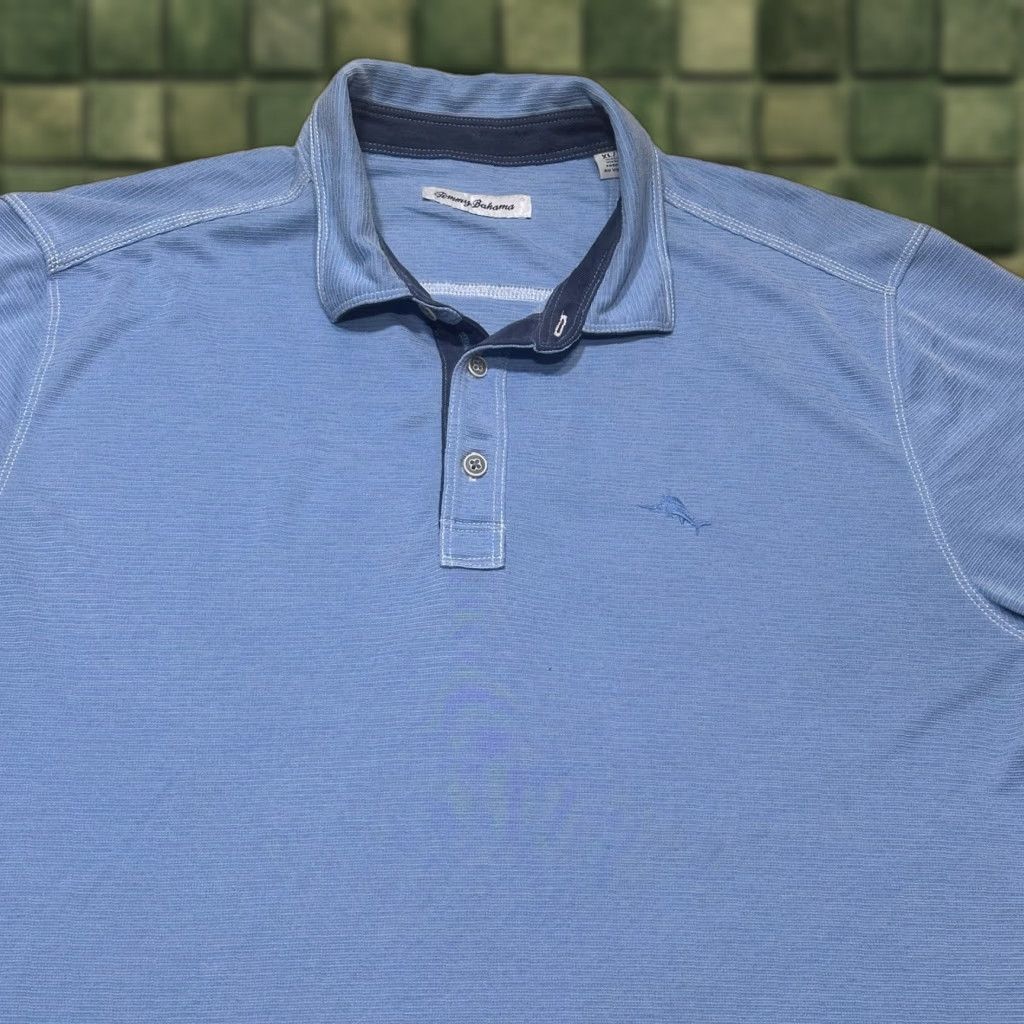 Tommy Bahama Tommy Bahama Polo Shirt Mens XL Extra Large Blue Beach Polo Shirt Beach Golf Casual Shirts Mens XL Blue Tommy Bahama Polo Shirt Size US XL / EU 56 / 4 - 1 Thumbnail