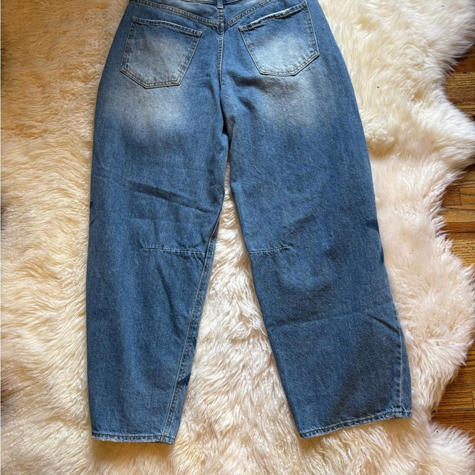 Sonia Rykiel S.O.N.G. Women's Wide Leg Jeans with Star Print Size 29" - 4 Thumbnail