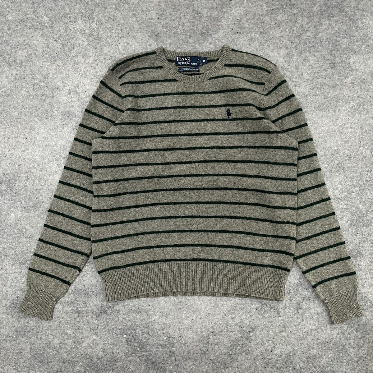 Polo Ralph Lauren × Ralph Lauren Polo Ralph Lauren Lambs Wool Stripe Sweater Size US M / EU 48-50 / 2 - 1 Thumbnail