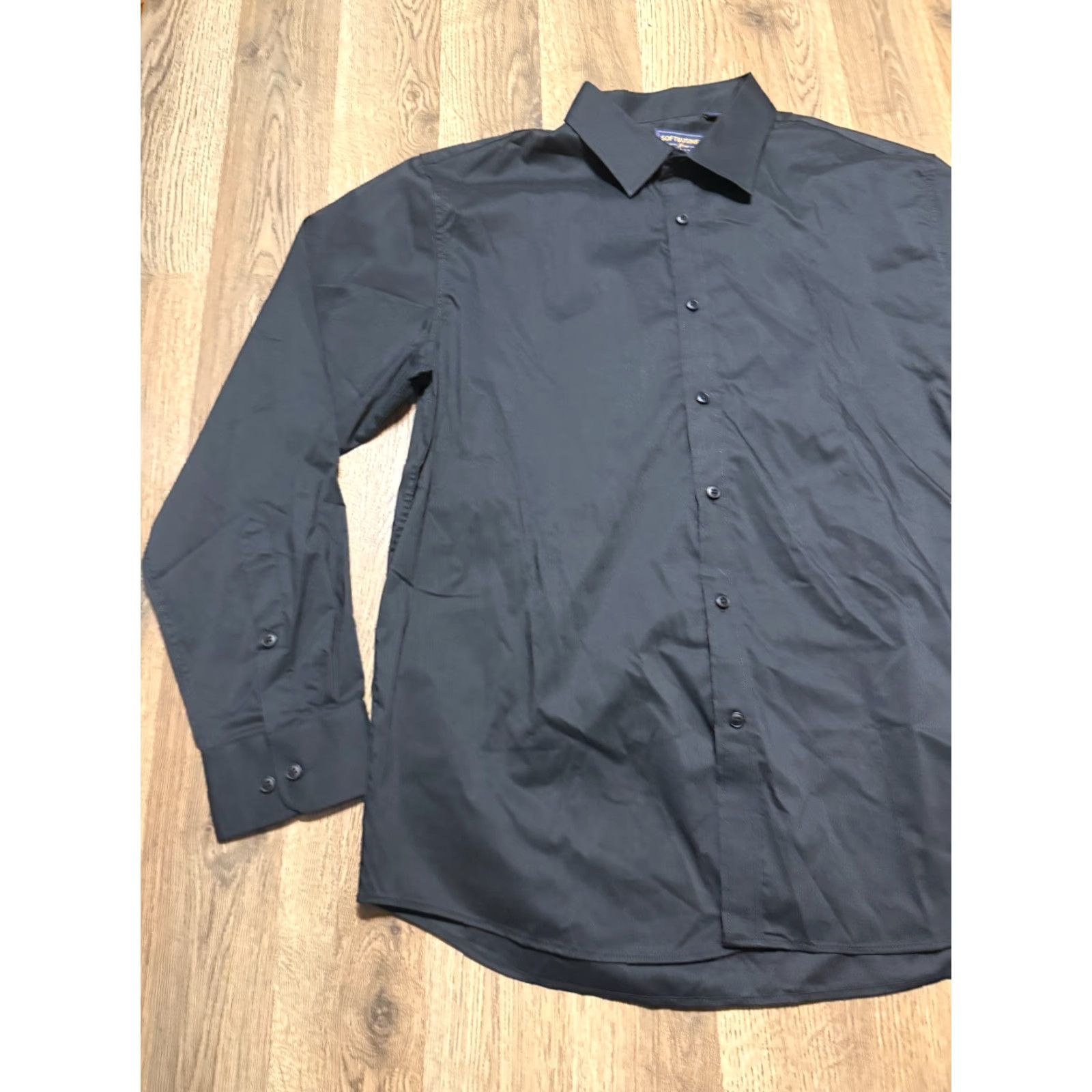 Vintage Soft Business Shirt Men’s Size Large Black Long Sleeve Button-Up Shirt Size US L / EU 52-54 / 3 - 4 Thumbnail