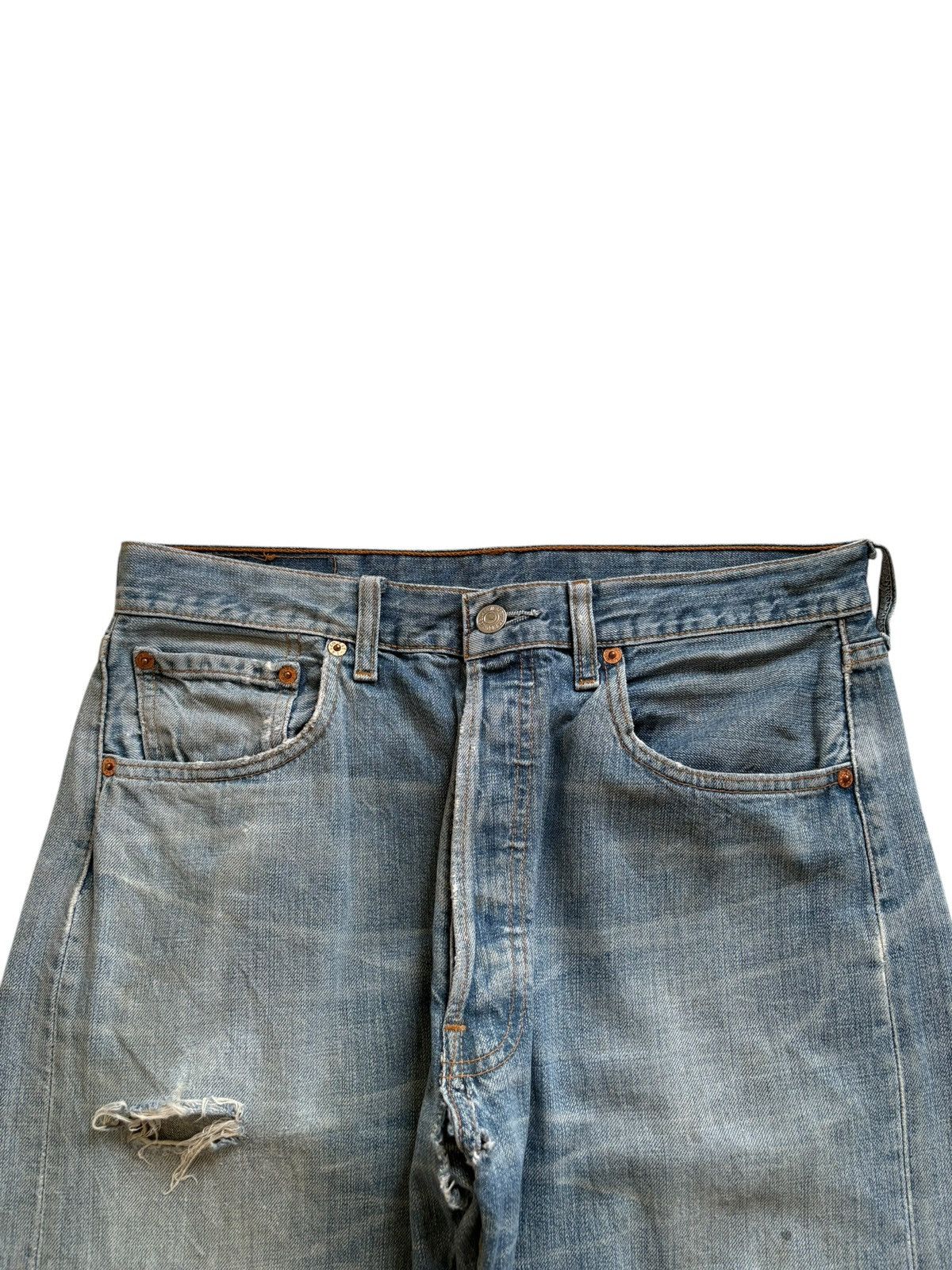 Levi's SALES🔥Vintage 90s Levis 501 Mud Wash Distressed Loose Jeans Size US 31 - 4 Thumbnail