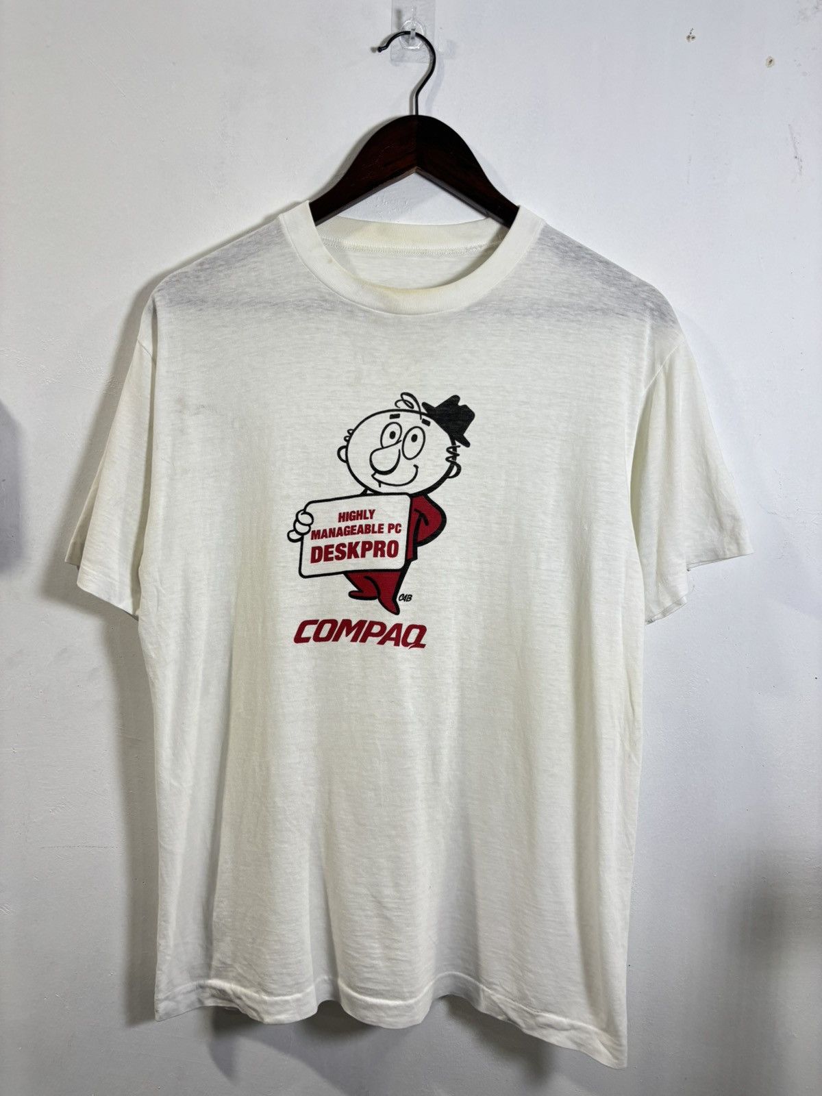 Vintage Vintage Compaq Deskpro Promo Tshirt Size US M / EU 48-50 / 2 - 1 Thumbnail