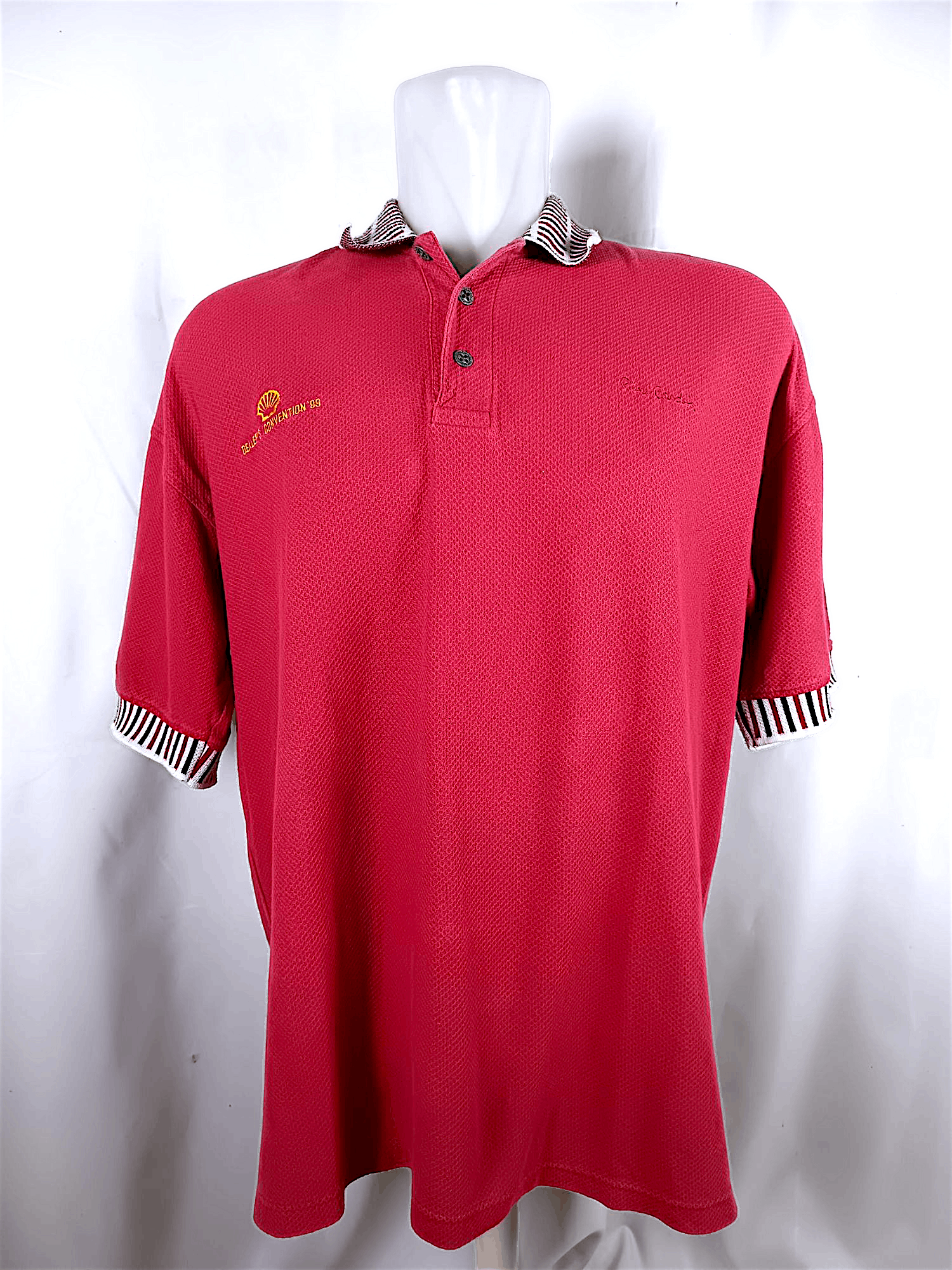Vintage Pierre Cardin Polo shirt Shell dealer convention '99