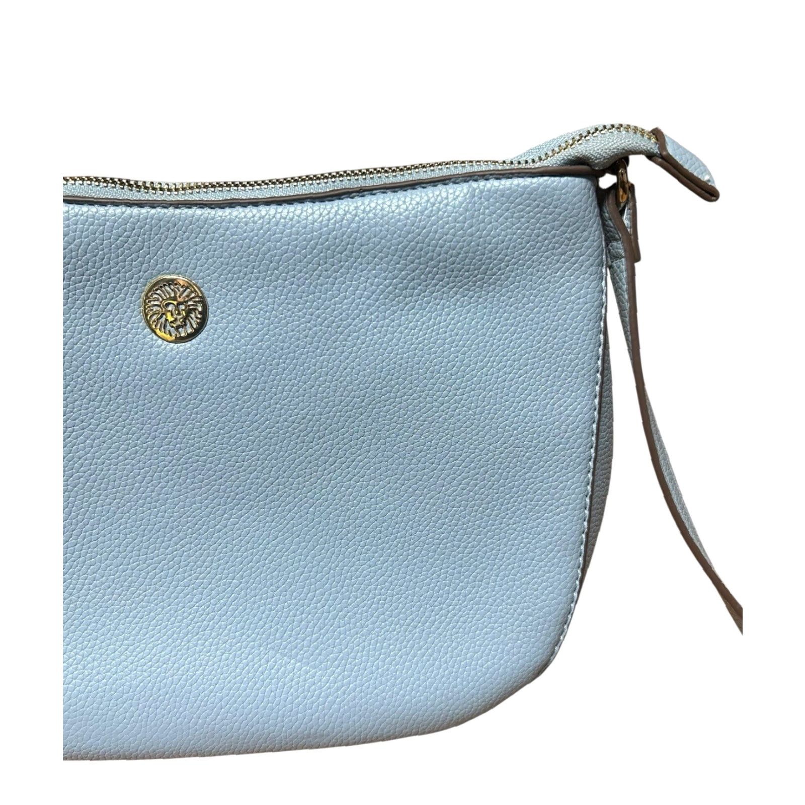 Anne Klein Anne Klein Light Blue Crossbody Purse W/ Wallet Wristlet Women’s Should Handbag Crossbody Bag Medium Blue Accessories Zipper Strap Accent Size ONE SIZE - 4 Thumbnail