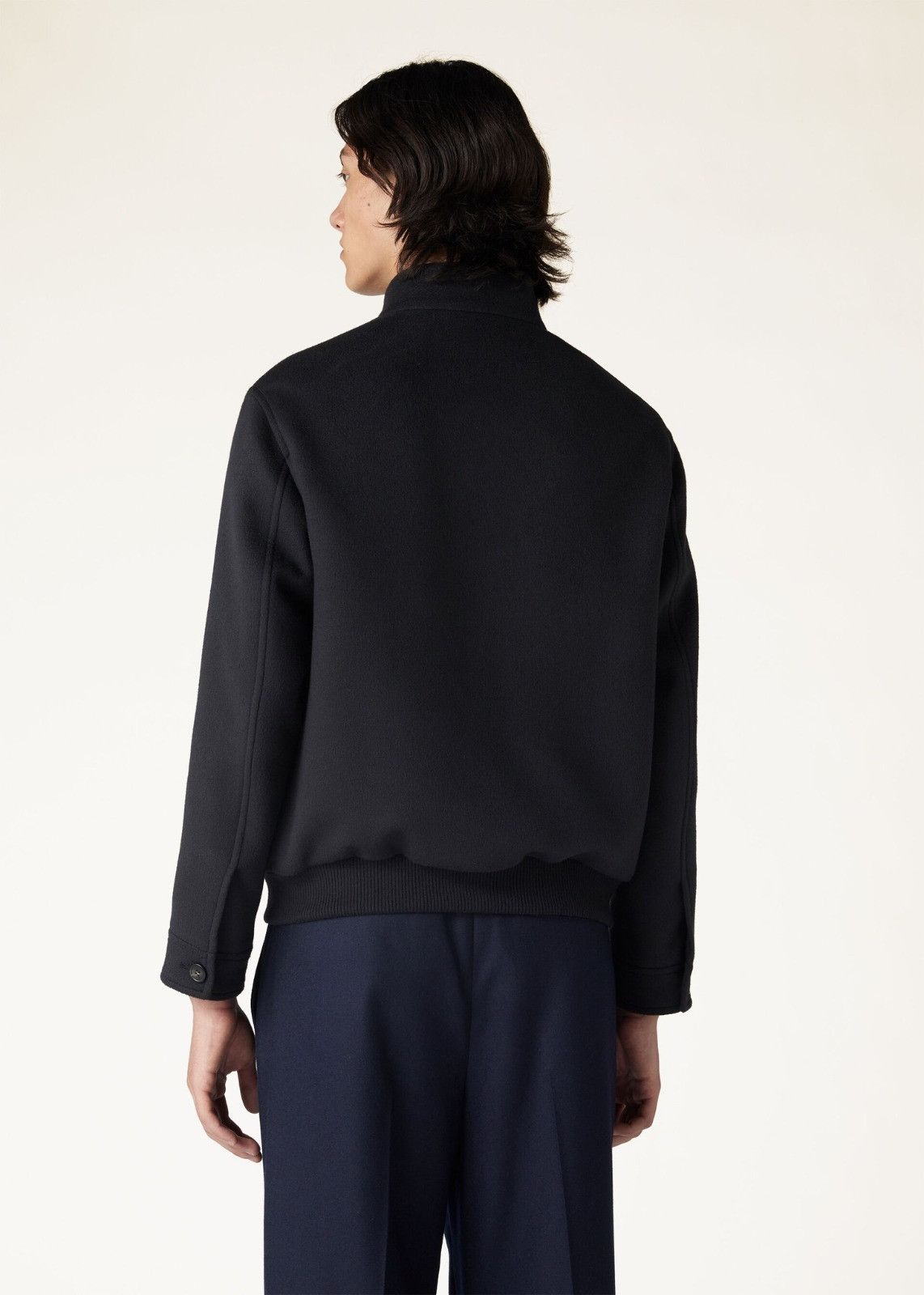 Loro Piana o1srvl11e0125 Gaikan Bomber Jacket in Navy Blue Size US M / EU 48-50 / 2 - 6 Thumbnail