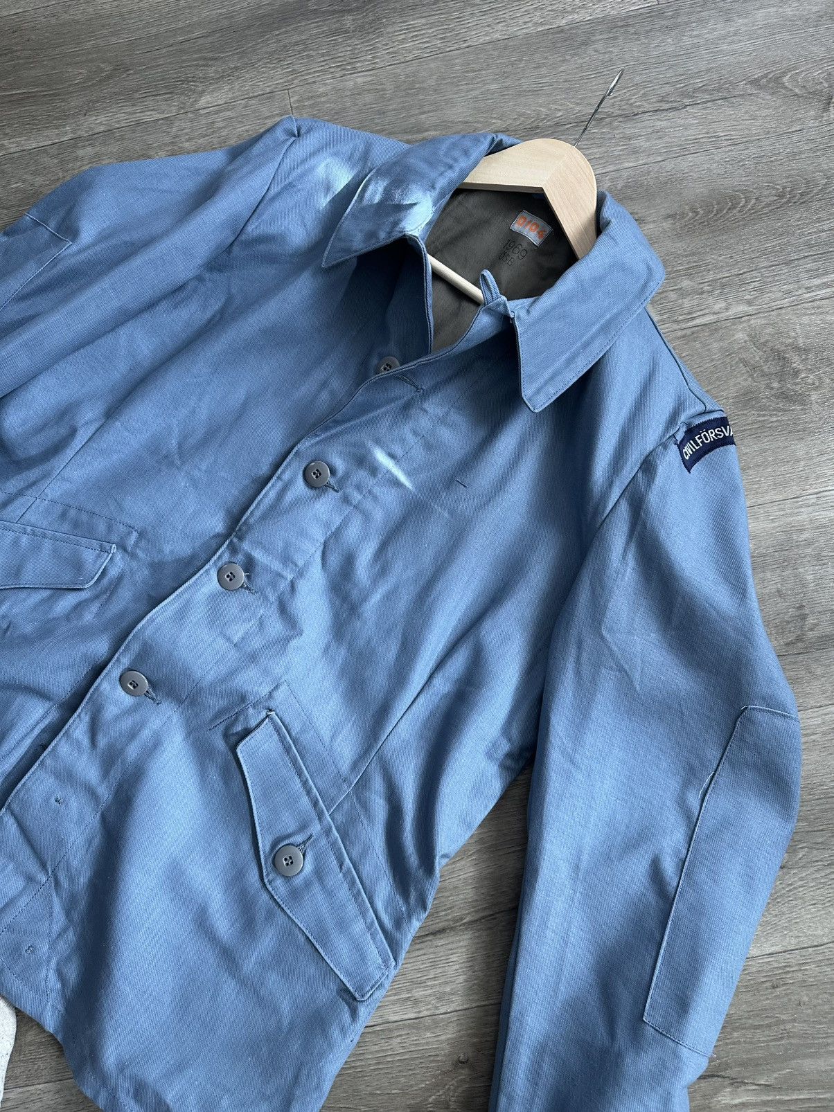 Other 🫧Vintage 1969 Swedish Civil Defence M59 Jacket Military D104 Size US L / EU 52-54 / 3 - 9 Thumbnail