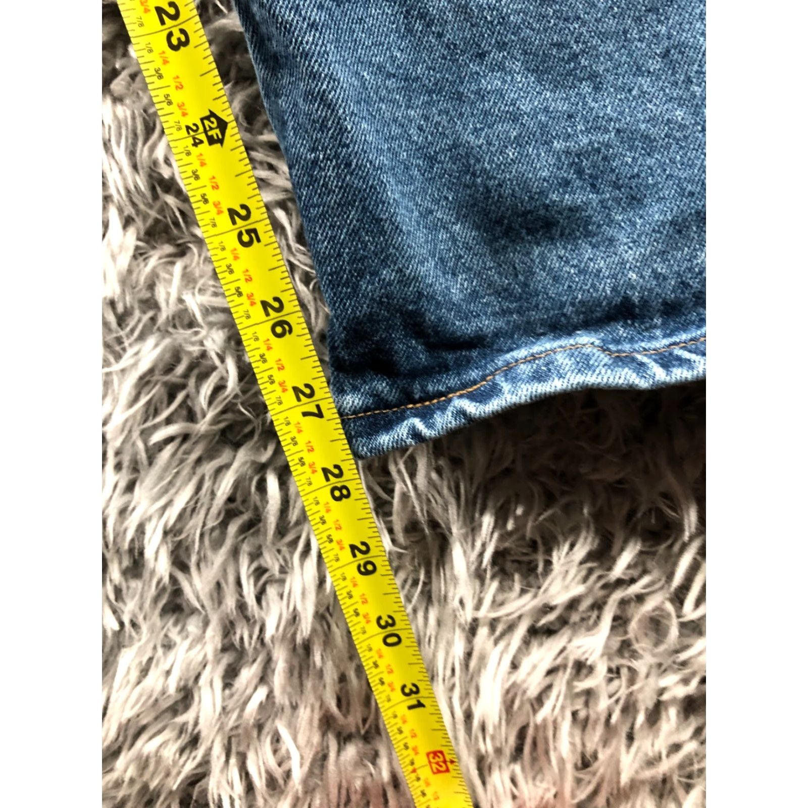 Wrangler Wrangler Jeans Straight 36x29 Mens Mid Wash Blue Denim 5-Pocket Cotton Blend Regular Rise Medium Wash Jeans Men Size US 36 / EU 52 - 3 Thumbnail