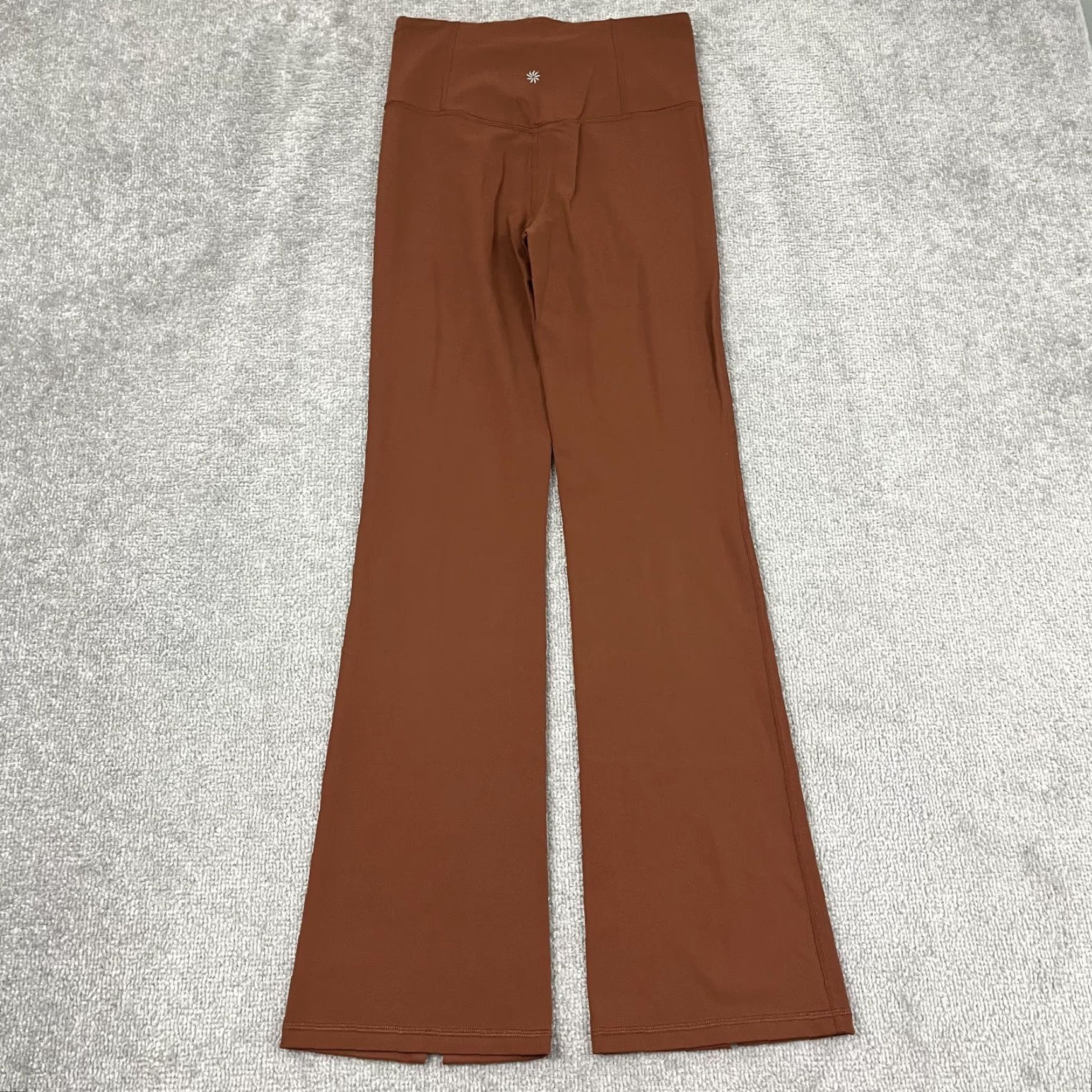 Athleta Athleta Woman Leggings Elation Split Flare Pant Orange 32" Inseam/36" (Size S) Lounge Gym Yoga Activewear Size 28" / US 6 / IT 42 - 3 Thumbnail