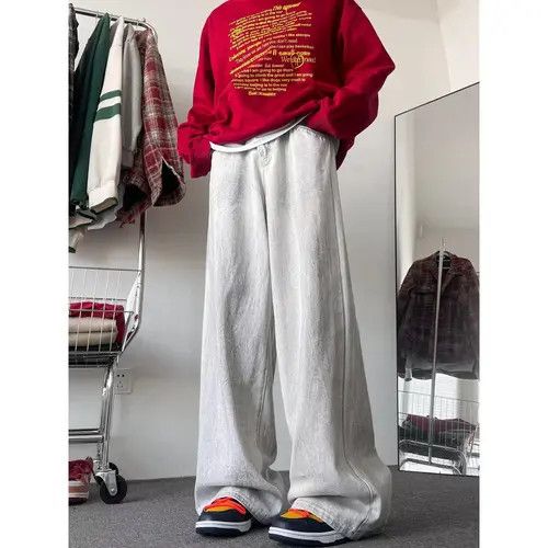 Japanese Brand Kawasaki x Chi Chunky Baggy White Wide Leg Denim Jeans Size US 32 / EU 48 - 7 Thumbnail