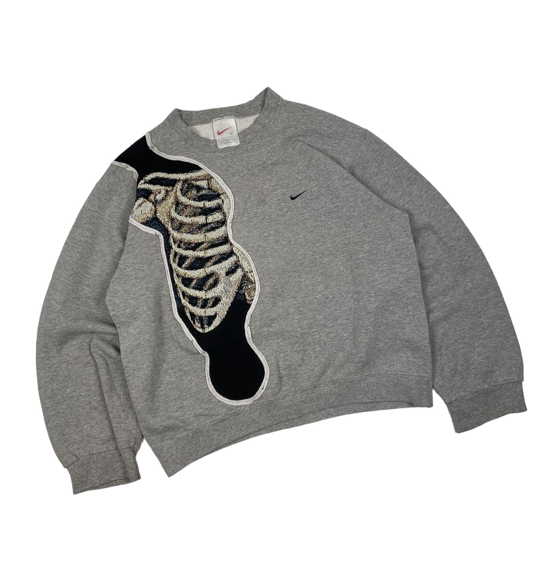 Vintage Nike skeleton custom reworked sweatshirt