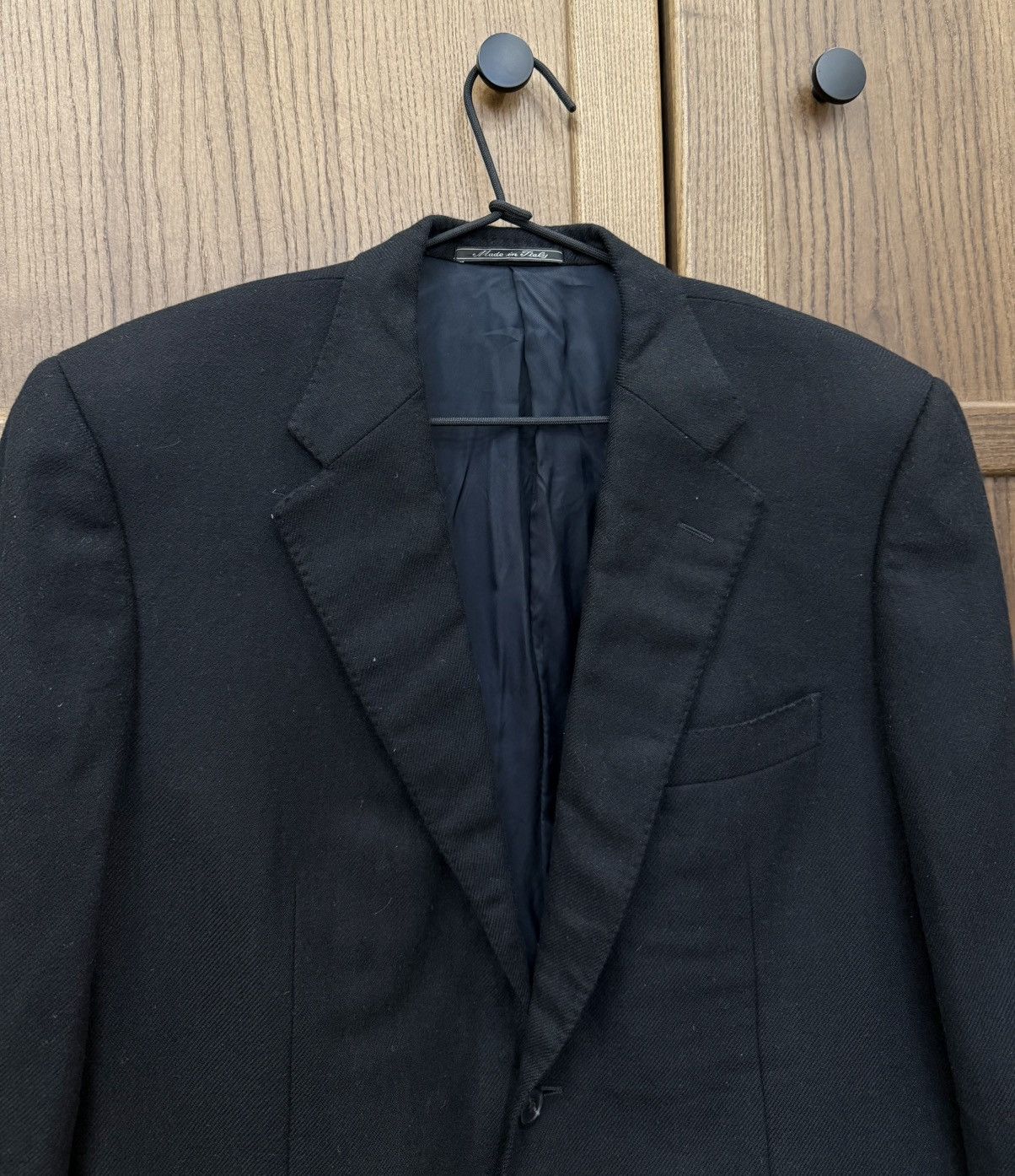 Corneliani Corneliani Pure Cashmere Black Blazer Two Button Size 40R - 6 Thumbnail