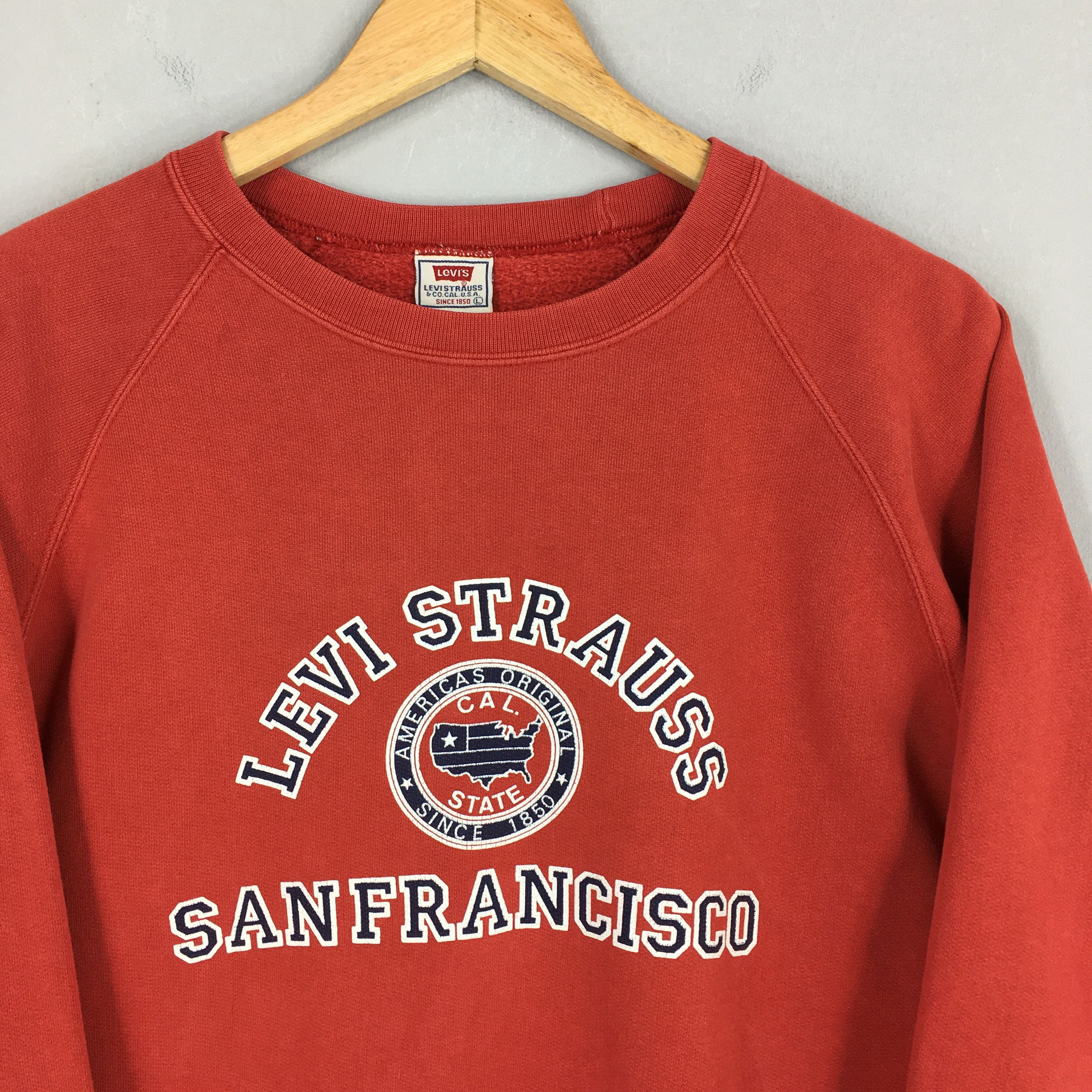 Jean × Levi's × Vintage Vintage 90s Levi's Strauss Sweatshirt Large Size US L / EU 52-54 / 3 - 2 Thumbnail