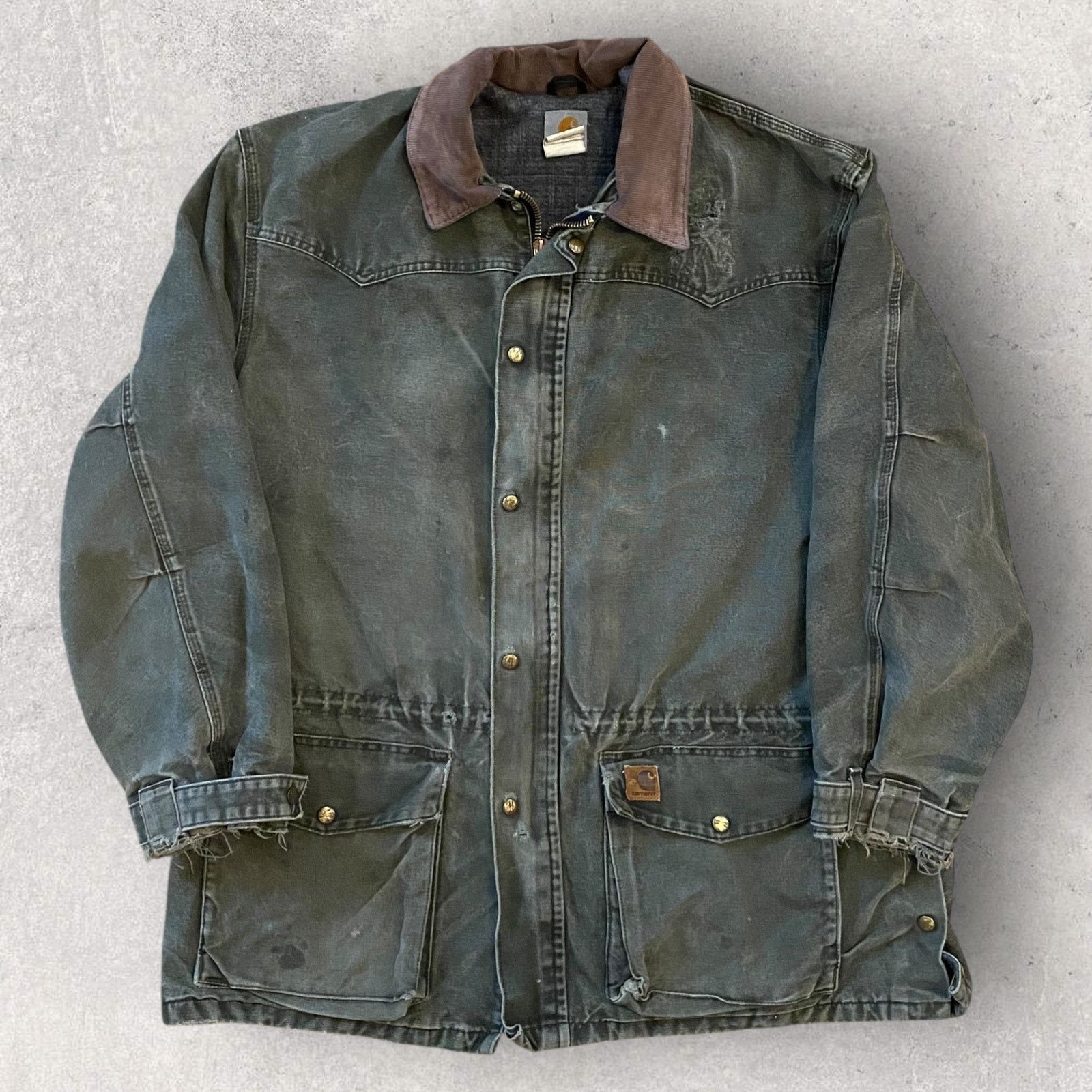 Vintage Carhartt C52 Blanket Lined Chore Coat Jacket