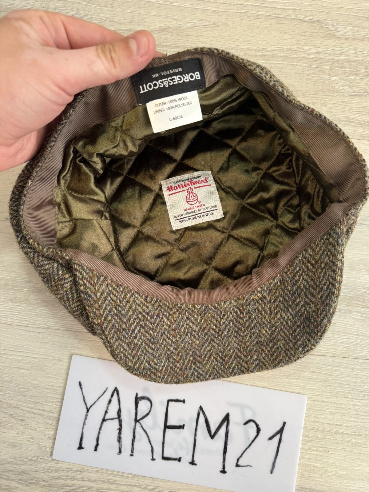 Harris Tweed Harris Tweed hat cap Size ONE SIZE - 4 Thumbnail